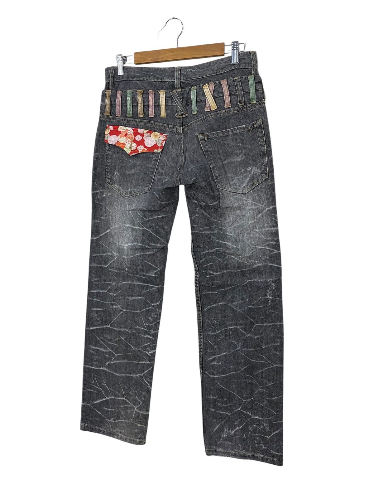 Japanese Brand Japanase brand nylaus clothing double waist flared denim Size US 31 - 7 Thumbnail