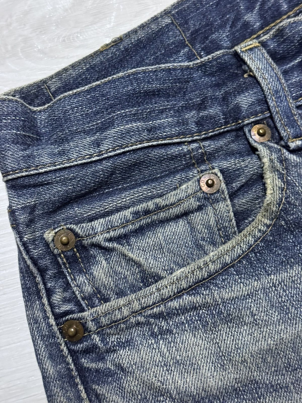 Levi's Levis 505 Mud Wash Nice Faded Distressed Straight Jeans Size US 28 / EU 44 - 9 Thumbnail