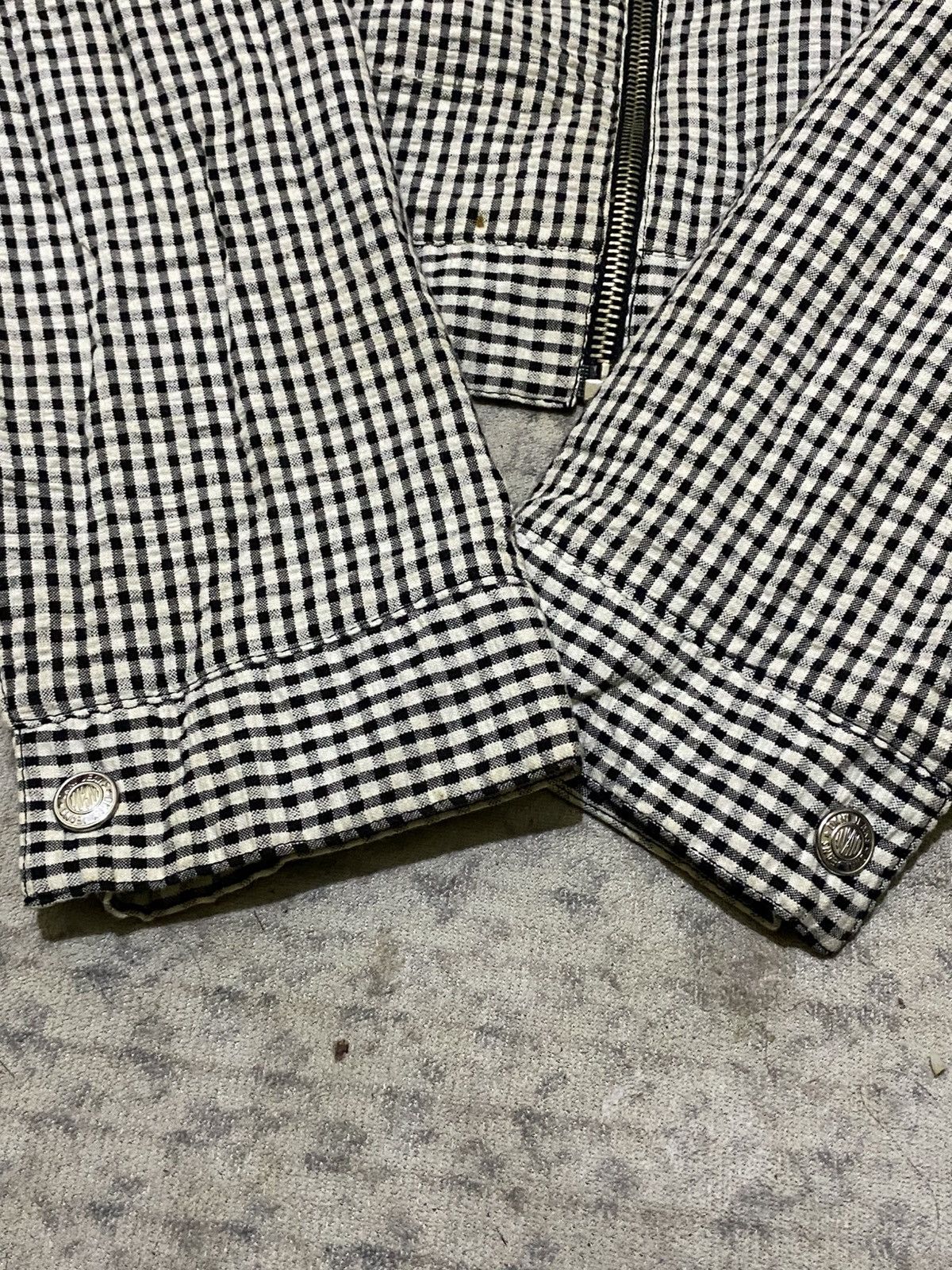 DKNY × Donna Karan × Vintage VINTAGE 90s DKNY CROPPED PLAID JACKET Size M / US 6-8 / IT 42-44 - 5 Thumbnail