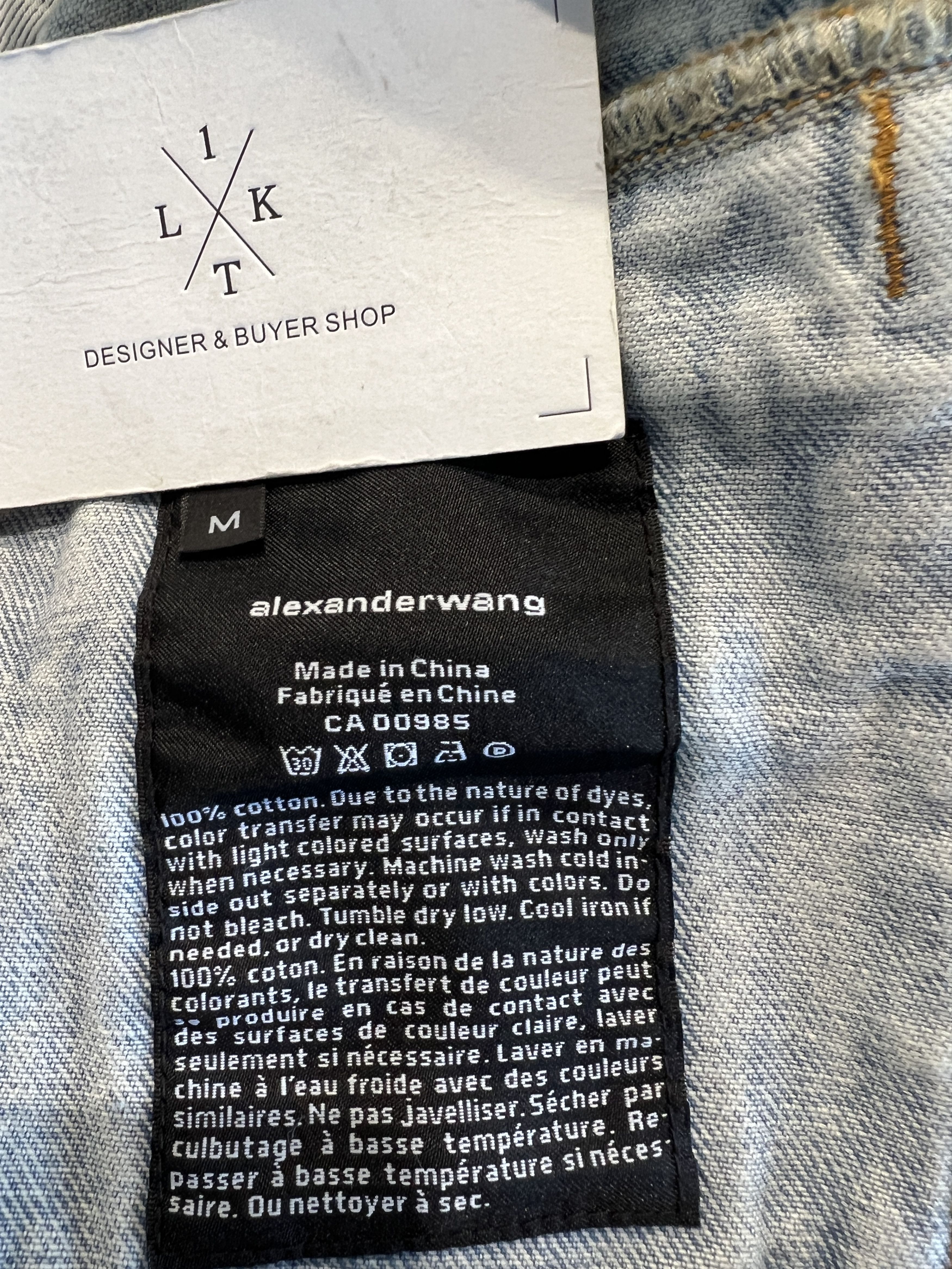 Alexander Wang Alexander King denim jacket （ covered in logos) Size US S / EU 44-46 / 1 - 10 Thumbnail