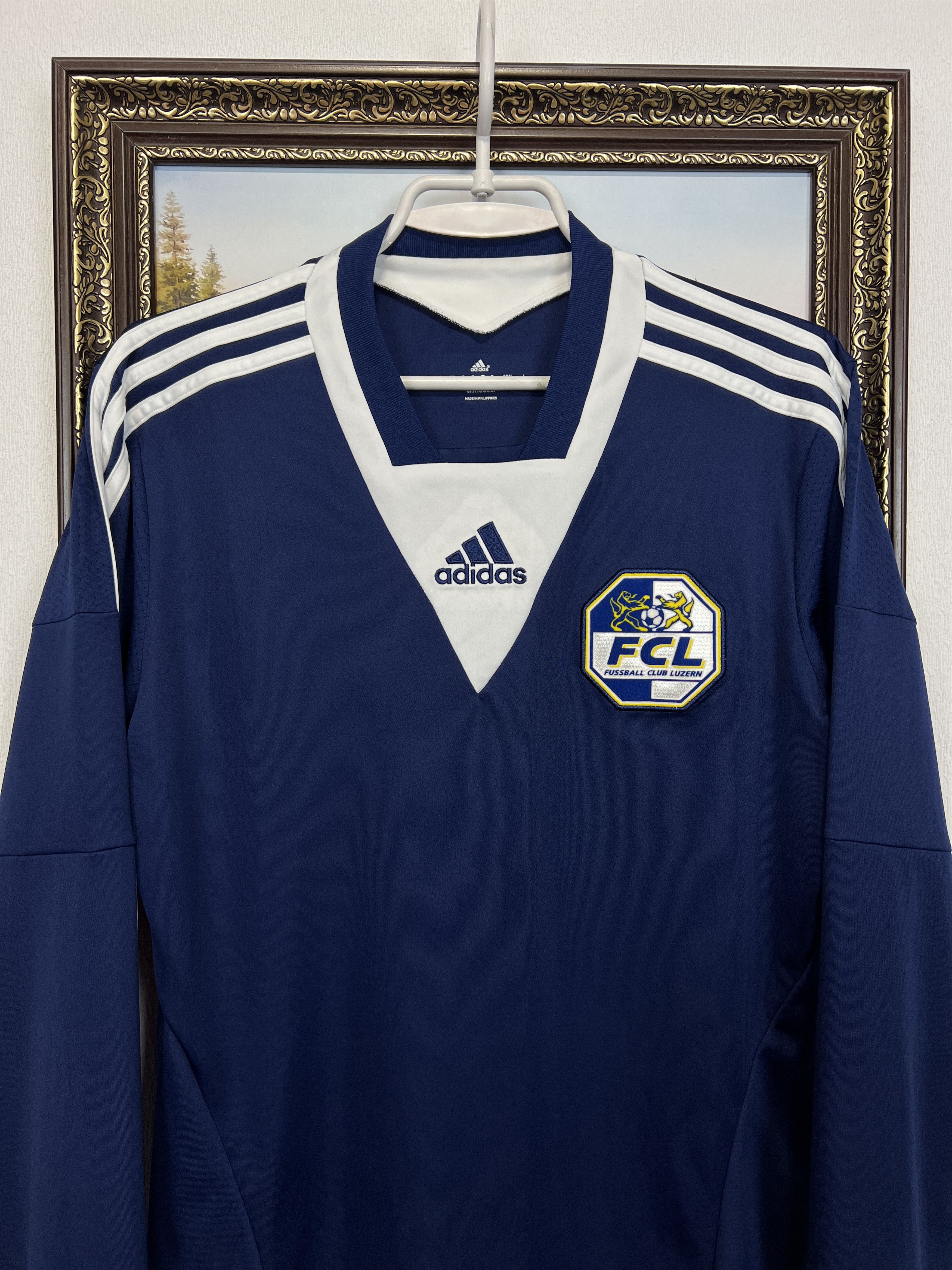 Adidas Luzern Home football shirt 2014 Soccer Long Sleeve Jersey Size US S / EU 44-46 / 1 - 2 Thumbnail