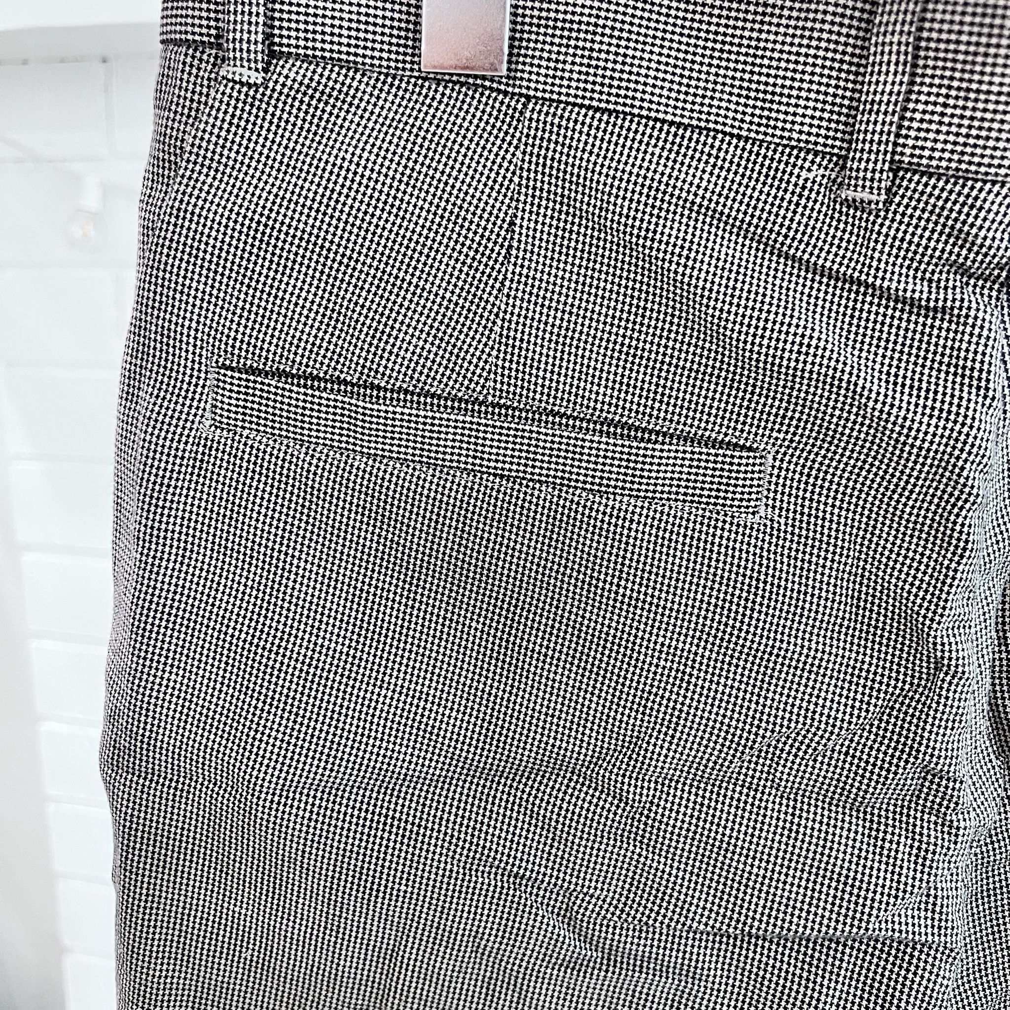 Steven Alan Steven Alan Small Houndstooth Cropped Pleated Trousers Size US 34 / EU 50 - 6 Thumbnail