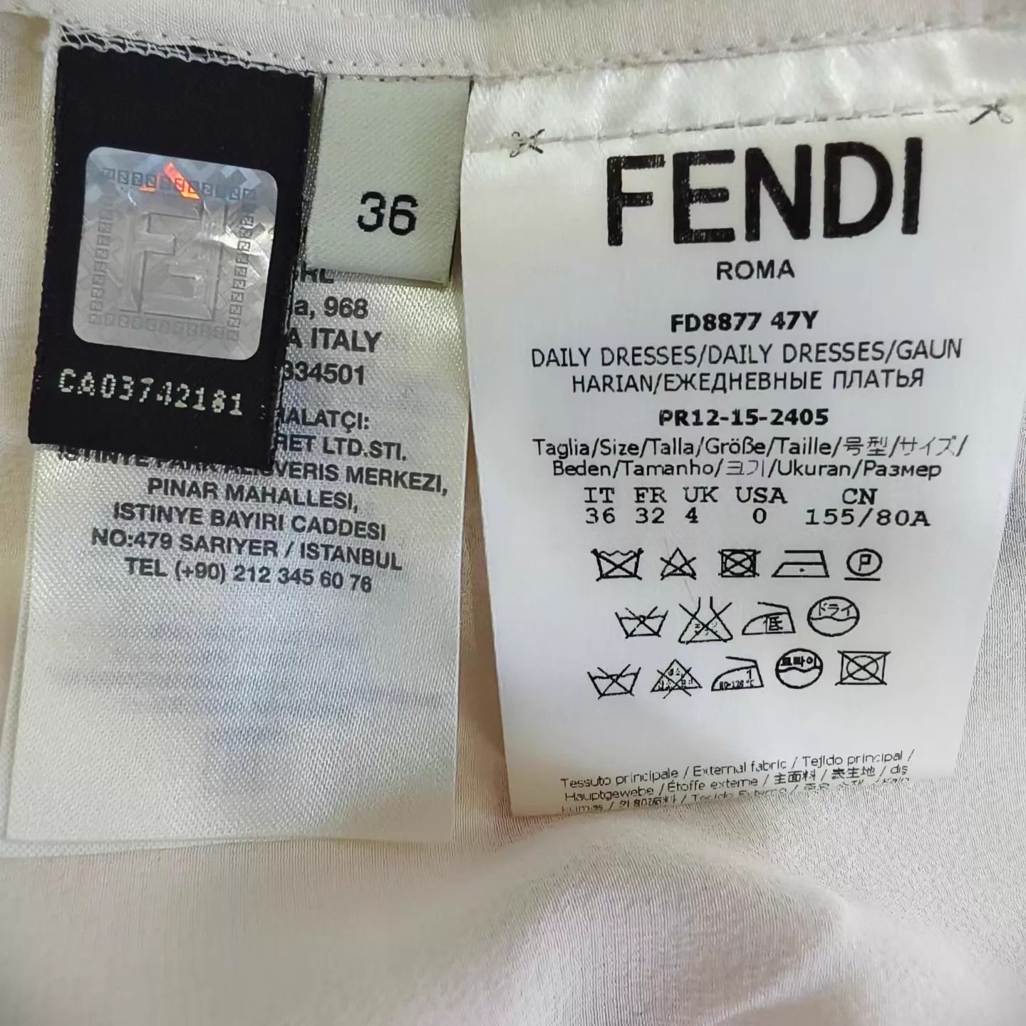 Fendi Fendi silk dress 36 mint Size XS / US 0-2 / IT 36-38 - 4 Thumbnail
