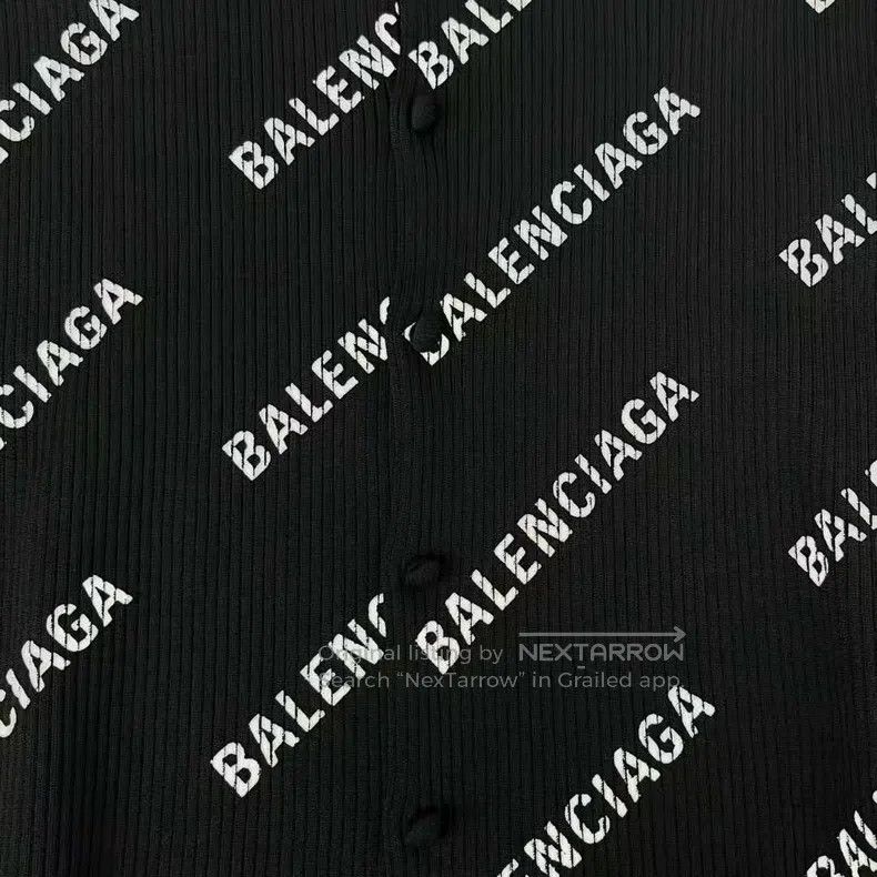 Balenciaga Balenciaga Black and White Bullet Screen Printed Alphabet Size M / US 6-8 / IT 42-44 - 5 Thumbnail