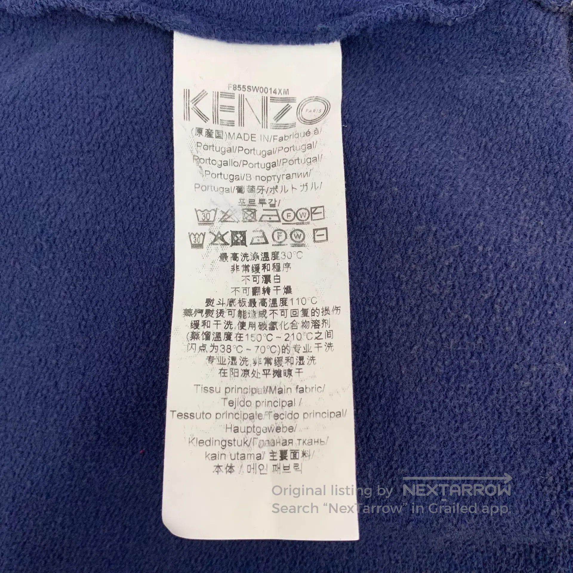 Kenzo Kenzo Blue Tiger Head Logo Letter Embroidered Cotton Crew Size US M / EU 48-50 / 2 - 7 Thumbnail