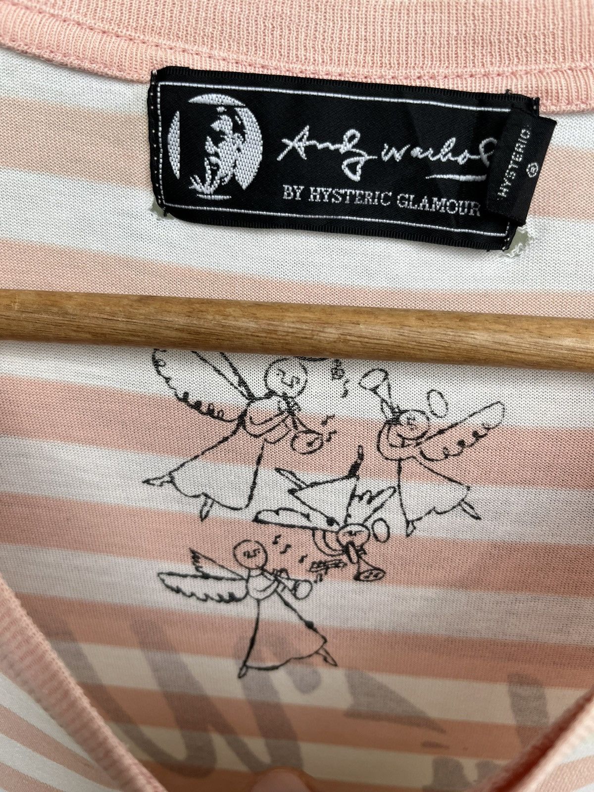 Andy Warhol × Hysteric Glamour × Japanese Brand 💥Hysteric Glamour x Andy Warhol Big Logo 2 tone tee 🇯🇵 Size US S / EU 44-46 / 1 - 9 Thumbnail