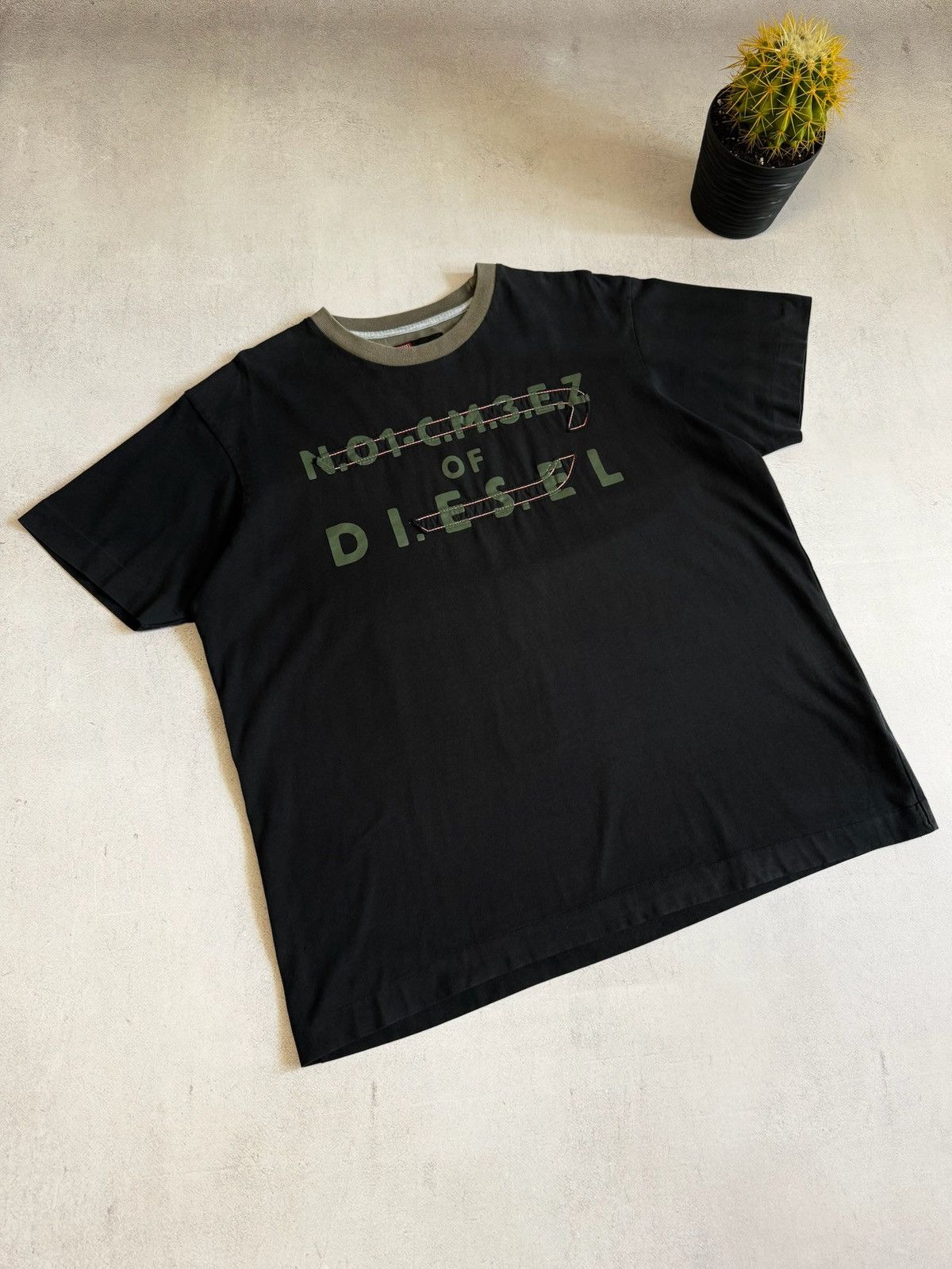 Diesel Vintage Diesel T Shirt Tee Big Logo Baggy Avant-Garde 90s Size US XL / EU 56 / 4 - 2 Thumbnail