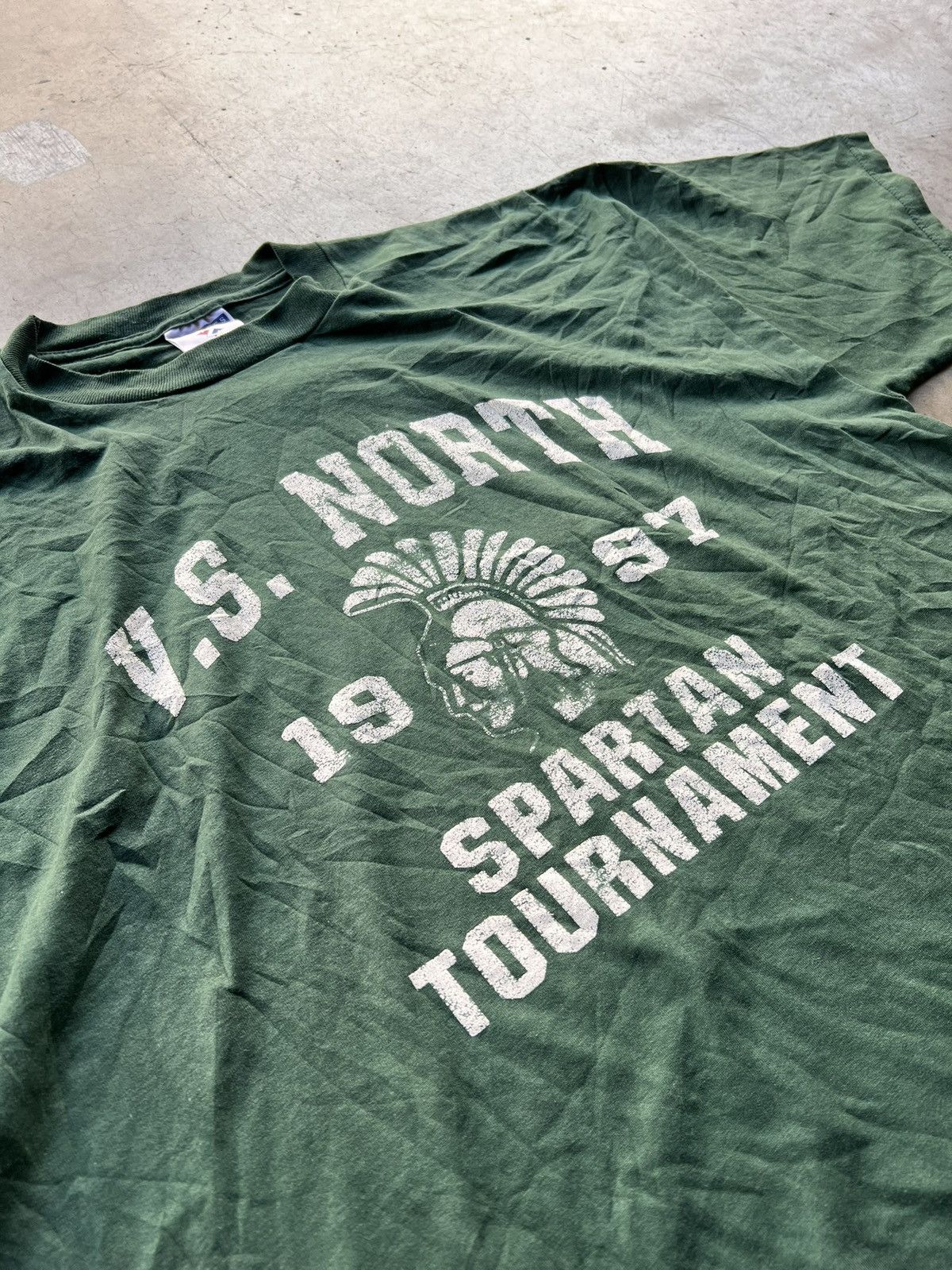 Other × Vintage *VINTAGE* GREEN UNIVERSITY TEE Size US L / EU 52-54 / 3 - 3 Thumbnail