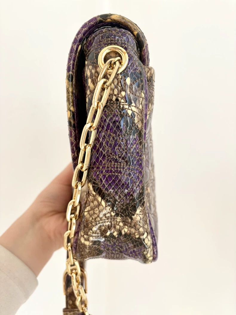 Vivienne Westwood Vivienne Westwood size os Purple snake skin Saturn logo cro Size ONE SIZE - 4 Thumbnail