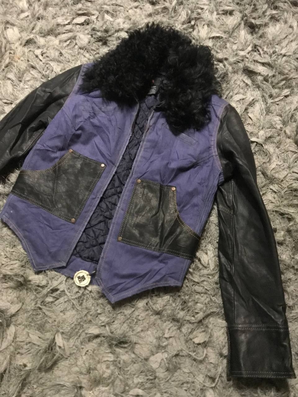 Diesel Vintage Y2k Diesel Leather Madness Fur Jacket Size US XS / EU 42 / 0 - 1 Thumbnail