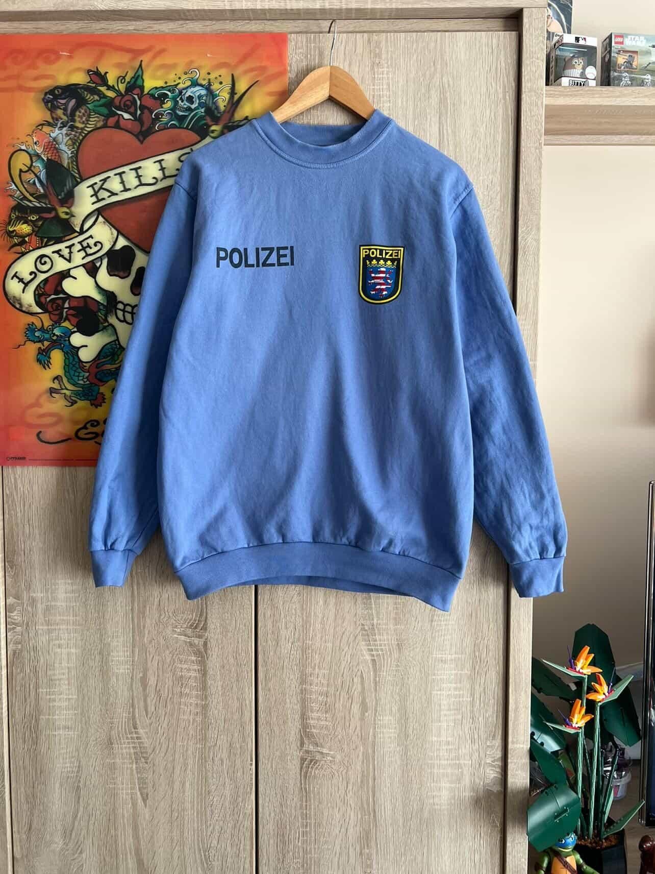 Other Rare Vintage Germany POLIZEI Crew Neck Sweatshirt 🔥💥 Size US L / EU 52-54 / 3 - 1 Thumbnail