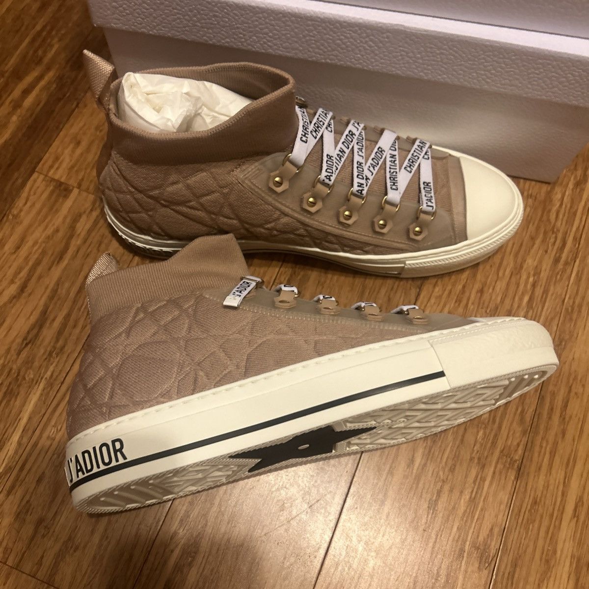 Dior Dior WALK'N'DIOR SNEAKER Nude Macrocannage Technical Mesh Size US 10 / IT 40 - 5 Thumbnail