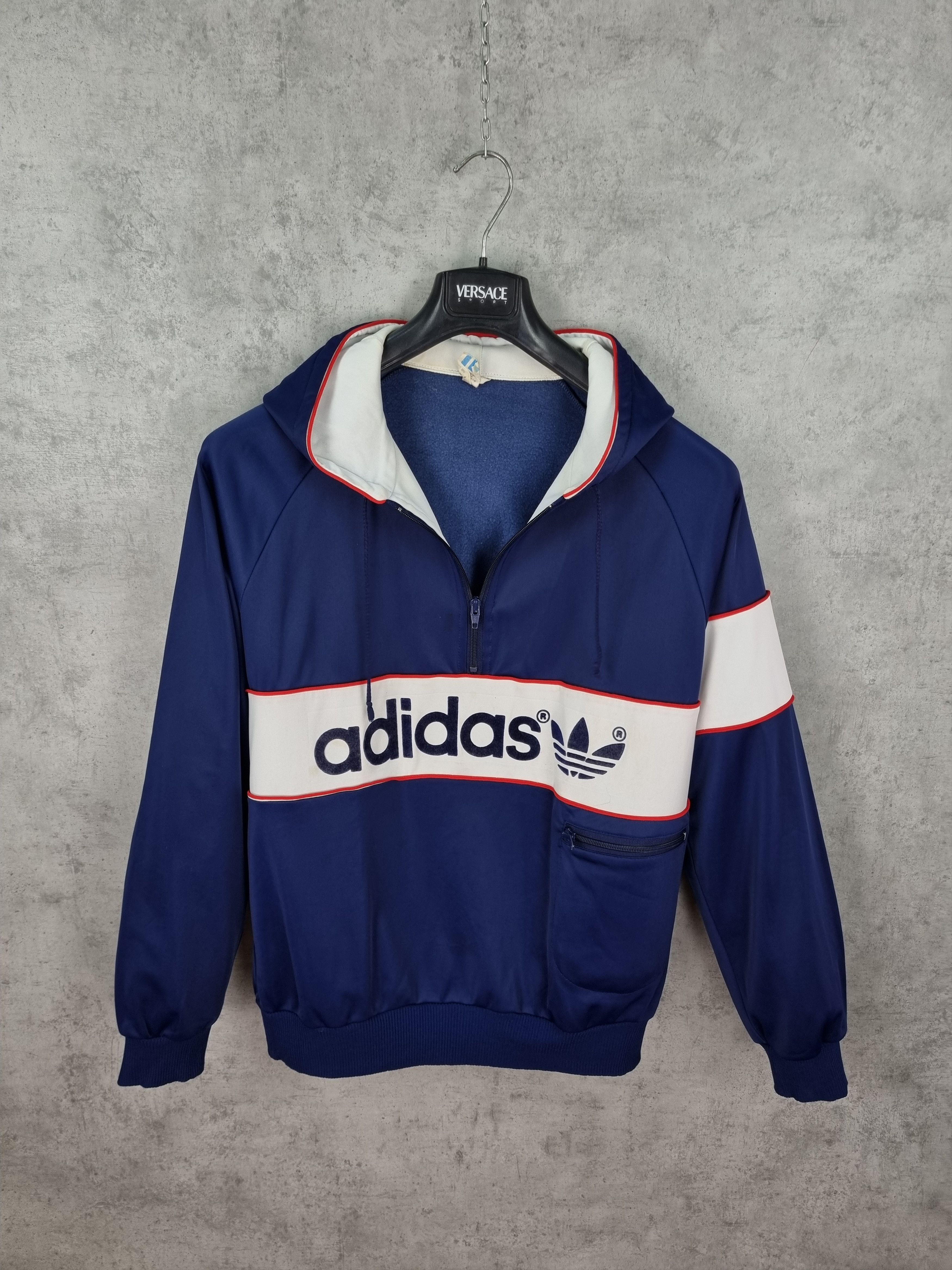 Adidas × Vintage 80s Adidas Vintage Big Flower Logo Hoodie Size US M / EU 48-50 / 2 - 20 Thumbnail
