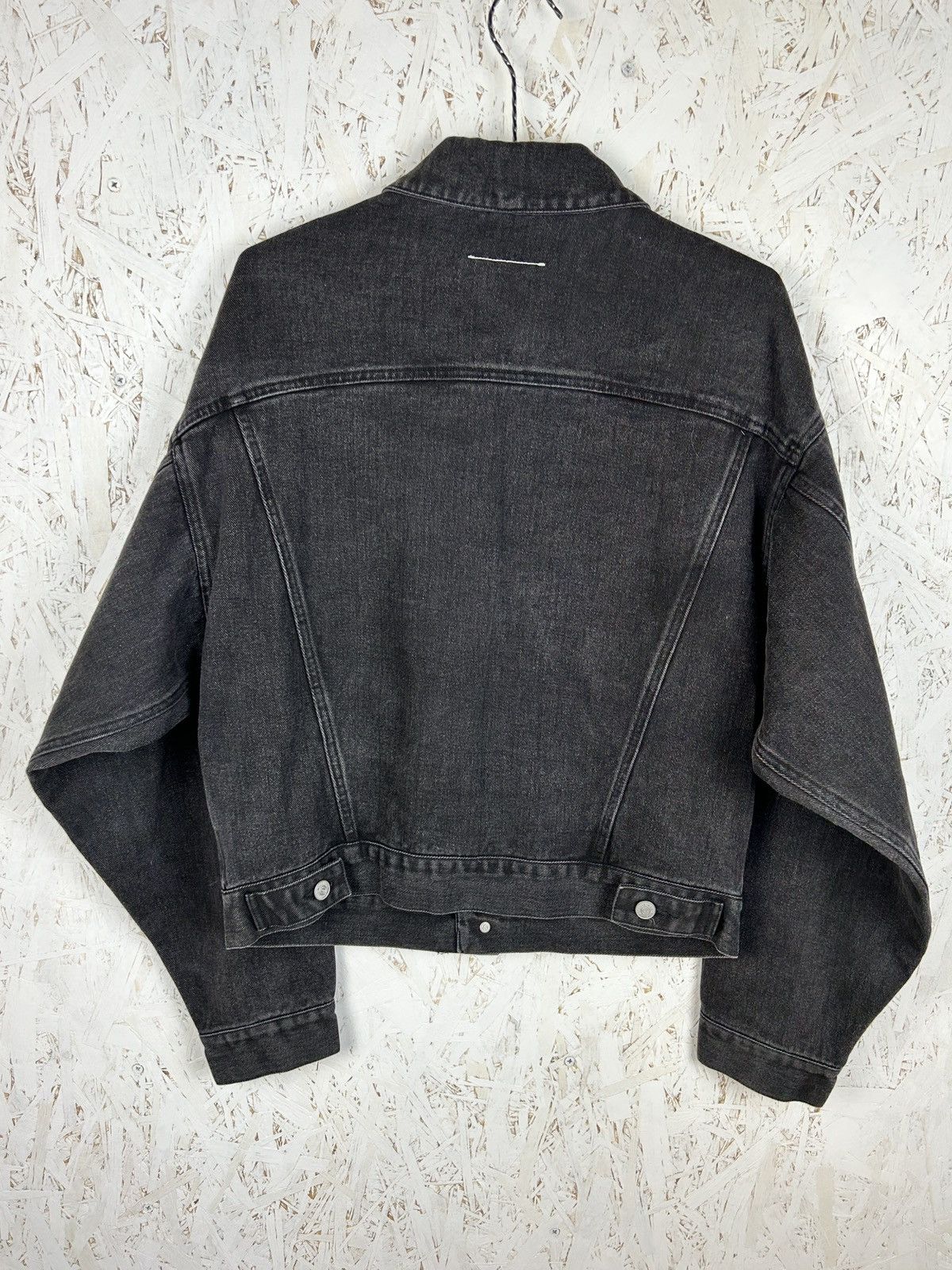 Maison Margiela Maison Margiela MM6 Black Cut Out Detail Denim Jacket 38 Size S / US 4 / IT 40 - 7 Thumbnail