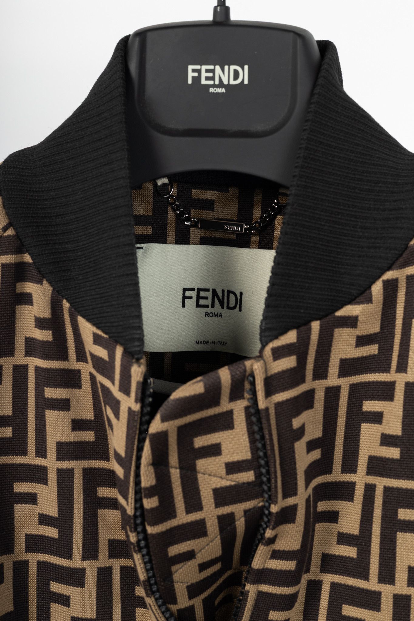 Fendi Fendi SS/19 FF-Motif Jersey Oversized Bomber Jacket Size S / US 4 / IT 40 - 4 Thumbnail