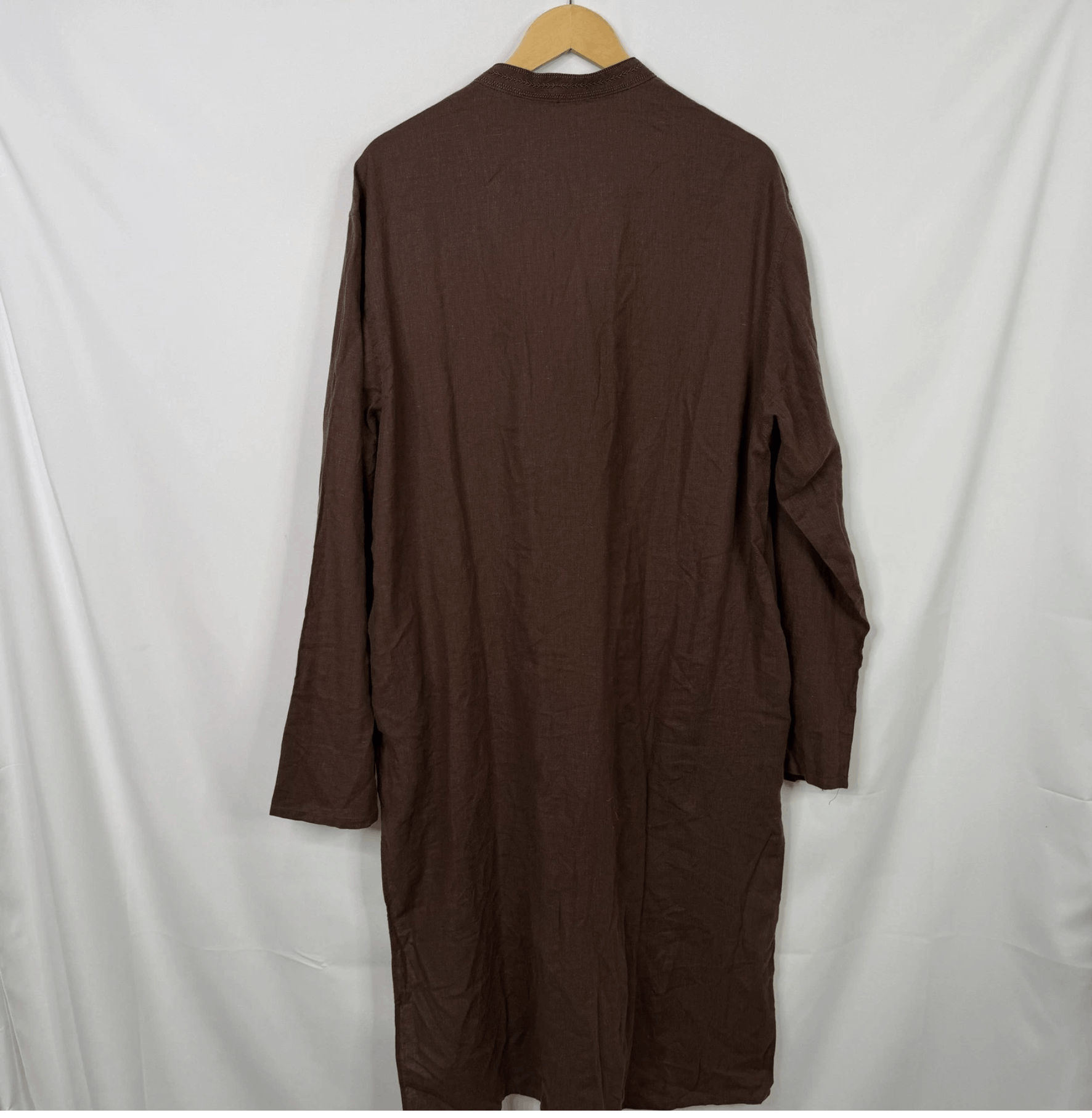 NEXT Next Mens Brown Linen Blend Tunic NWT Size US XL / EU 56 / 4 - 6 Thumbnail