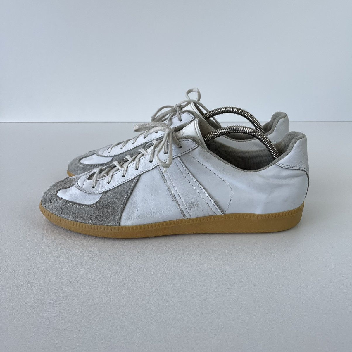 Vintage BW Sport 305 German Army Military Vintage Sneakers White Size US 13 / EU 46 - 4 Thumbnail