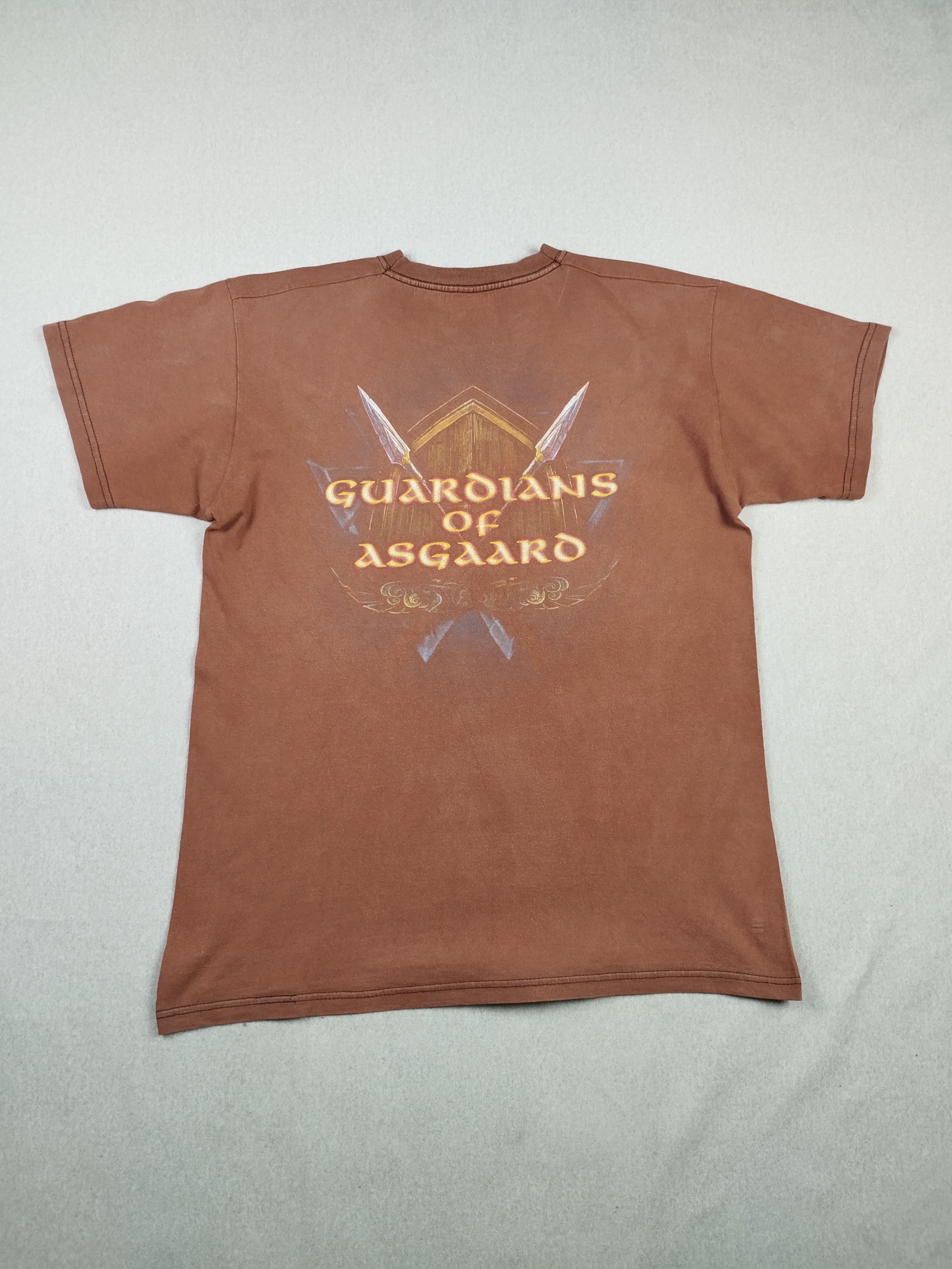 Band Tees × Vintage Amon Amarth Guardians Of Asgard washed brown t-shirt Size US M / EU 48-50 / 2 - 2 Thumbnail