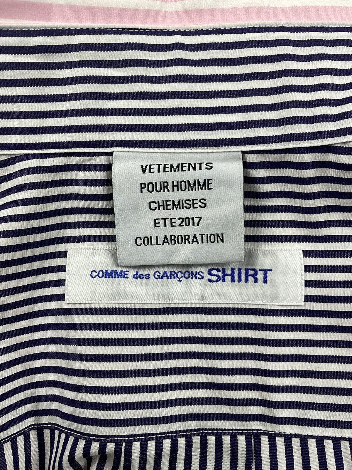 Comme des Garcons Vetements x CDG S/S'17 Double Layered Reversible Shirt Size US S / EU 44-46 / 1 - 8 Thumbnail
