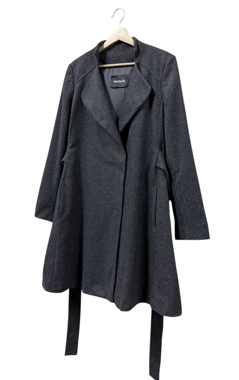 MM6 Max&Co Asymmetrical Wool Double Breasted Longjacket Belt Size US S / EU 44-46 / 1 - 6 Thumbnail