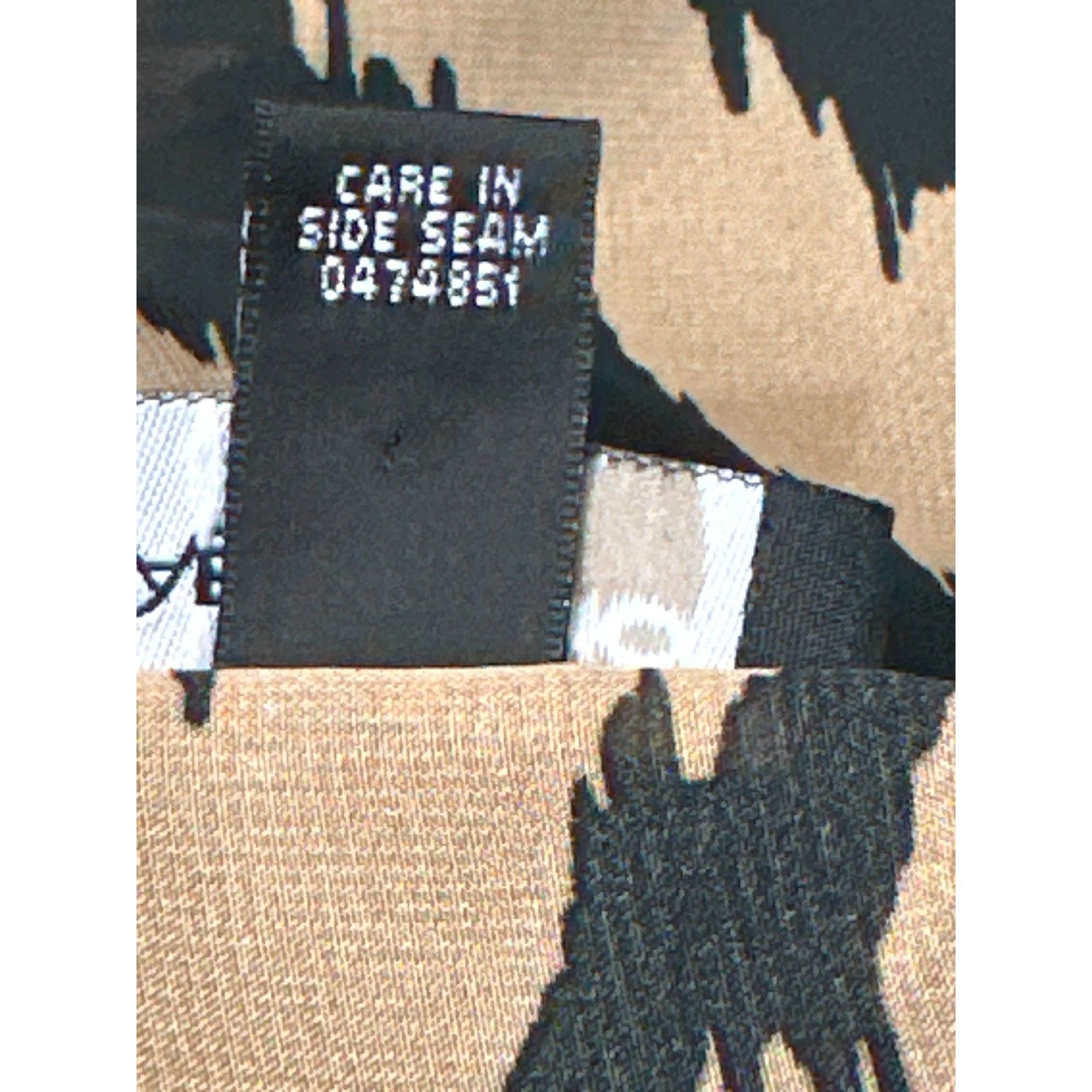 Other AB Studio Sheer Chevron Blouse Black Beige Long Sleeve Light Size M / US 6-8 / IT 42-44 - 8 Thumbnail