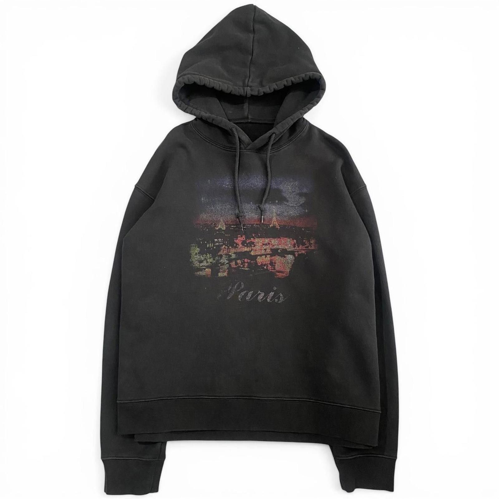 Balenciaga AW17 Balenciaga Paris Tourist Souvenir Hoodie Black