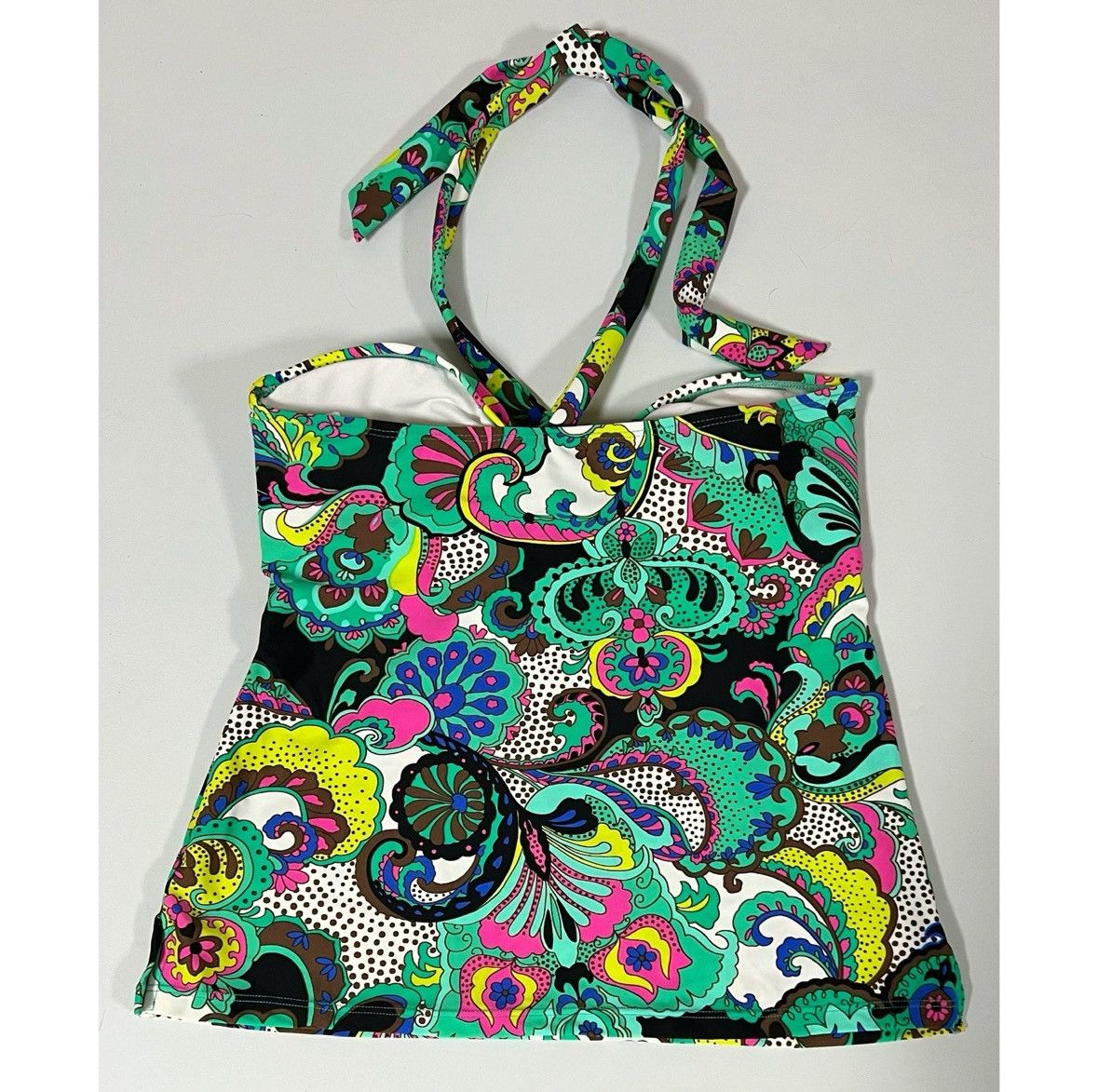 Other Island Escape Teal Paisley Tankini Top Swimwear Size 8 🩷✨ Size M / US 6-8 / IT 42-44 - 3 Thumbnail