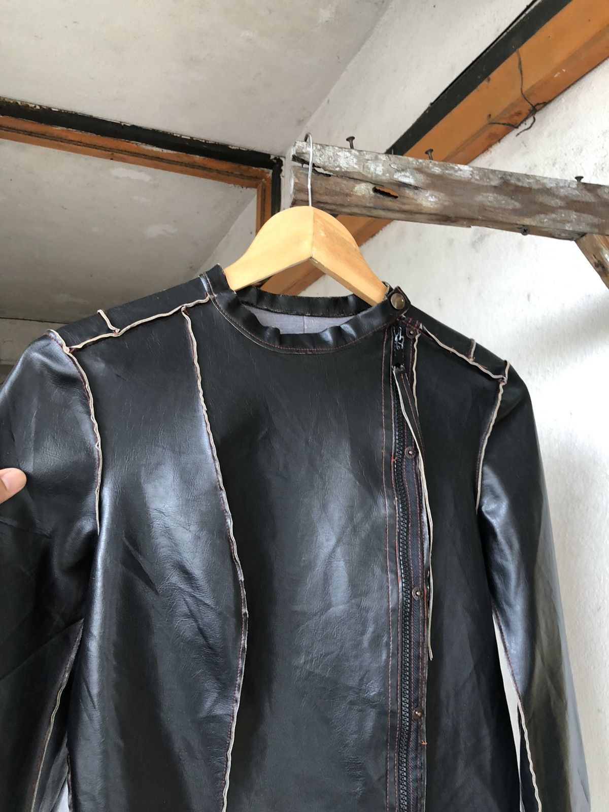 Japanese Brand Rare❗️Wooxoom Bondage Punk Pvc Jacket If Six Was Nine Size M / US 6-8 / IT 42-44 - 5 Thumbnail