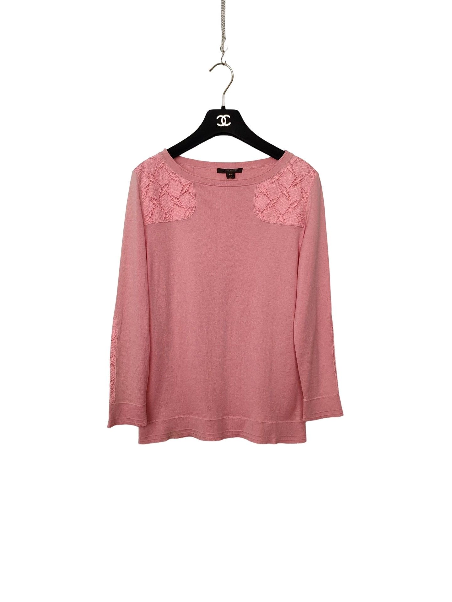 Louis Vuitton Louis Vuitton Pink Lace Knit Sweater Size XS Size XS / US 0-2 / IT 36-38 - 1 Thumbnail