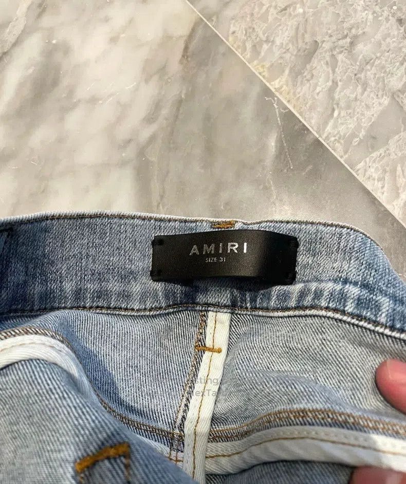 Amiri Amiri Size 31 Colorful Patchwork Blue Jeans Size US 31 - 3 Thumbnail