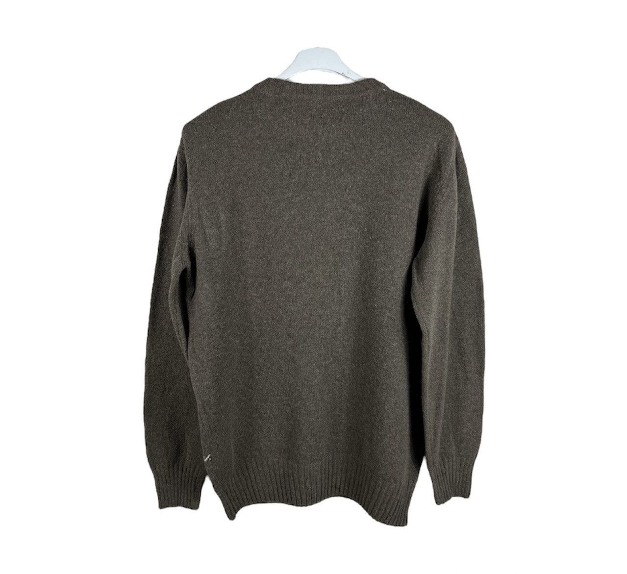 Balmain Vintage 90s Balmain wool checkered knit sweater cord knitted Size US M / EU 48-50 / 2 - 2 Thumbnail