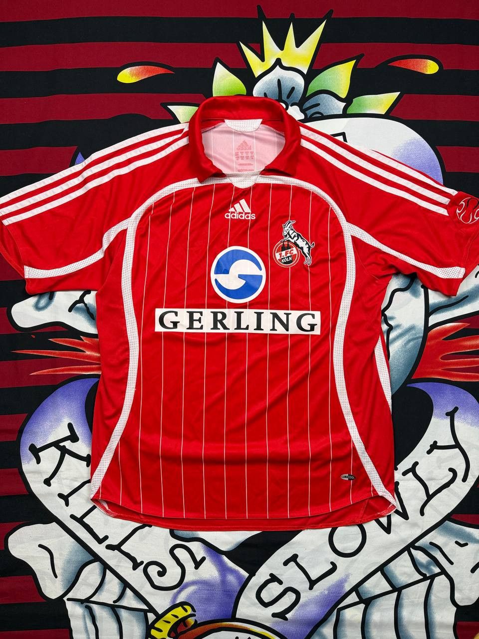 Koln Adidas 06/07 Home soccer jersey shirt football Size XL