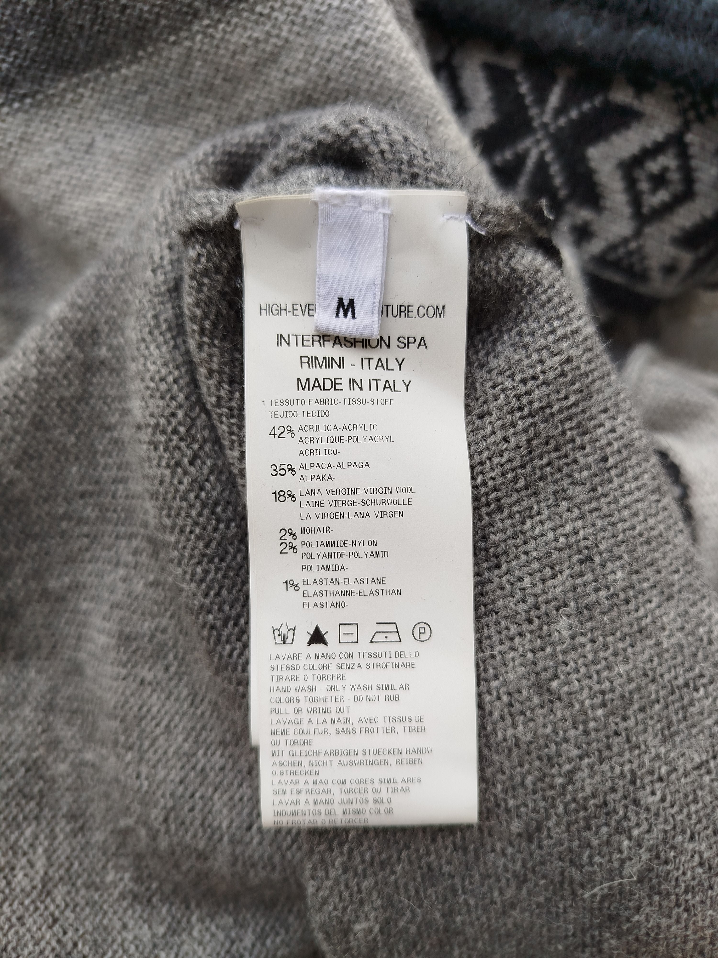 Marithe + Francois Girbaud High Use by Claire Campbell Dress Knit Alpaca Fair Isle Size M / US 6-8 / IT 42-44 - 17 Thumbnail