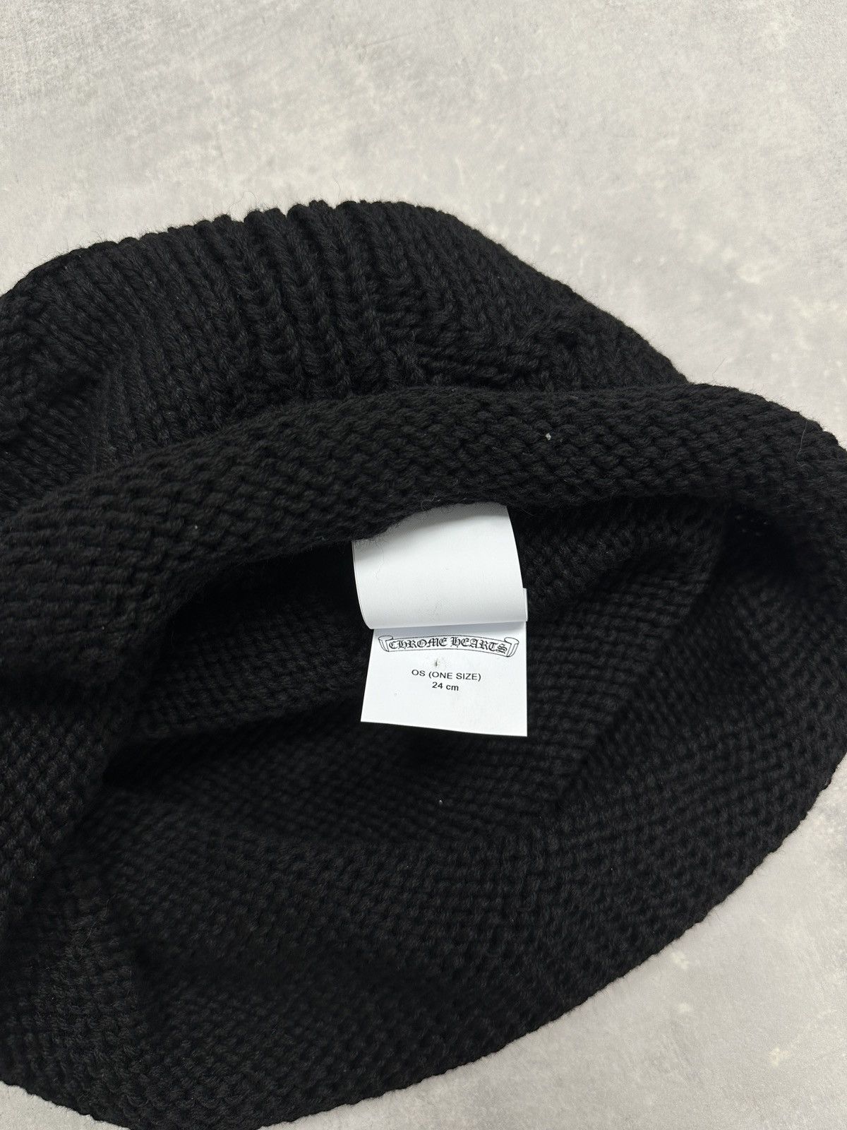 Chrome Hearts Chrome Hearts Hand Woven Cross Cashmere Beanie Black Size ONE SIZE - 7 Thumbnail