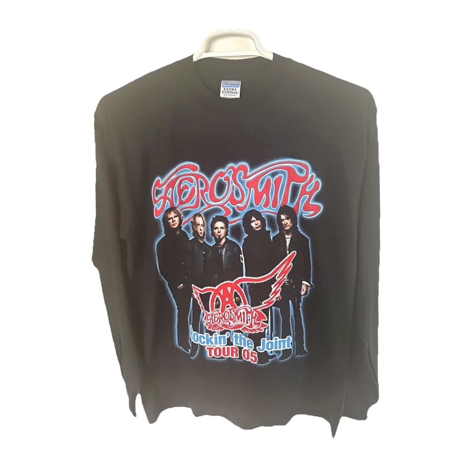 Anvil VINTAGE Aerosmith Rockin The Joint Tour T-Shirt Longsleeve L Black NWOT Anvil Men 2000-2009 OTW Double-Sided Graphic Print Shirt Size L Size US L / EU 52-54 / 3 - 2 Thumbnail