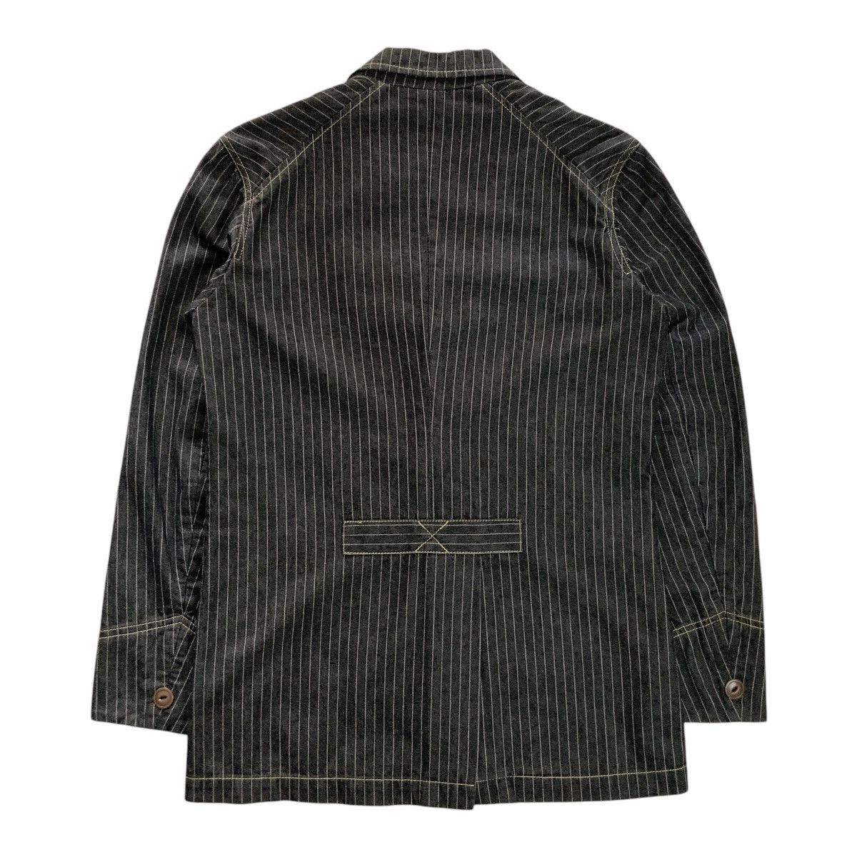Evisu EVISU DELUXE STRIPED DENIM BLAZER Size US L / EU 52-54 / 3 - 2 Thumbnail