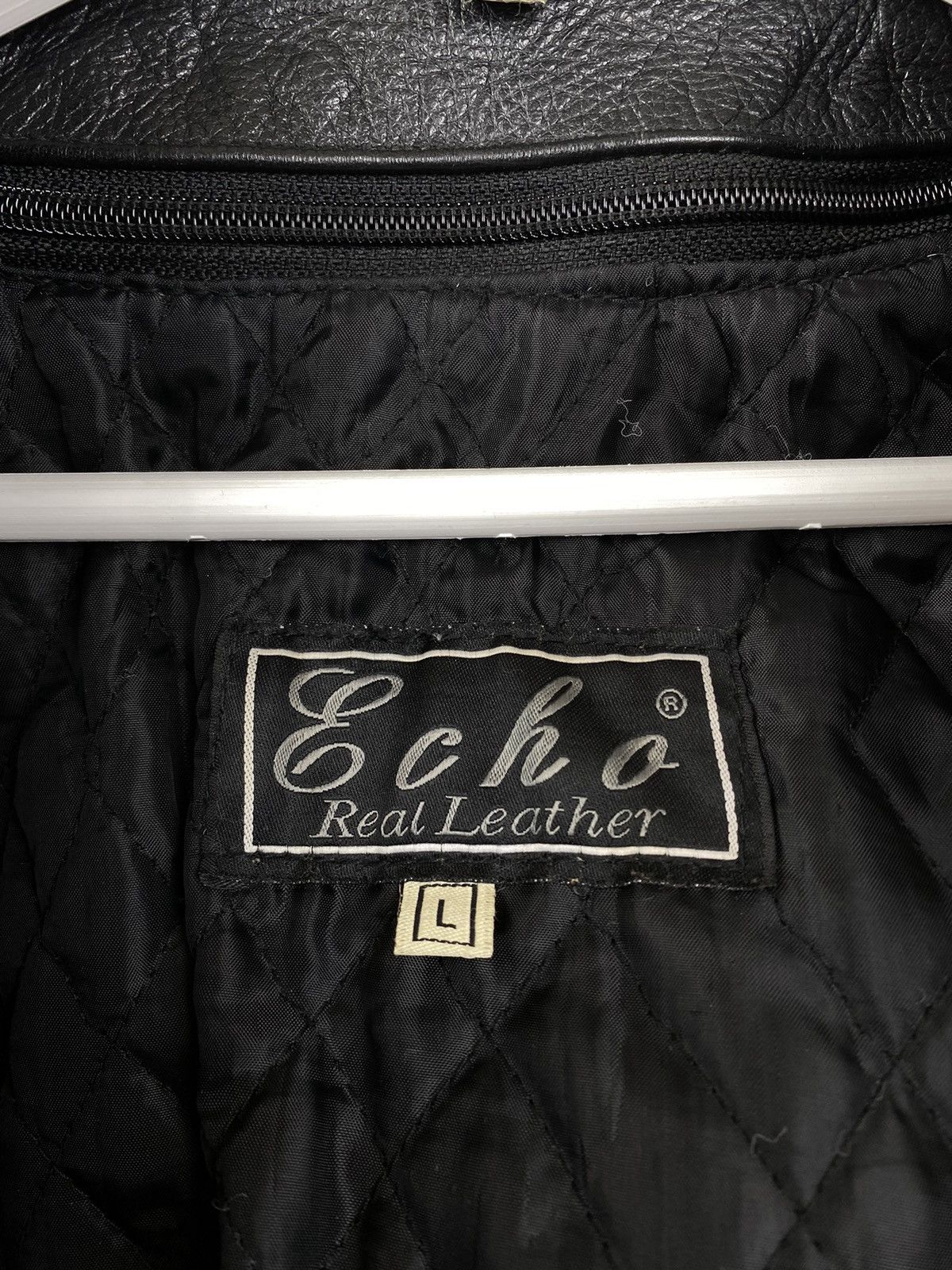 Genuine Leather Vintage Leather Biker Echo Jacket Chrome Hearts Style Size US M / EU 48-50 / 2 - 7 Thumbnail