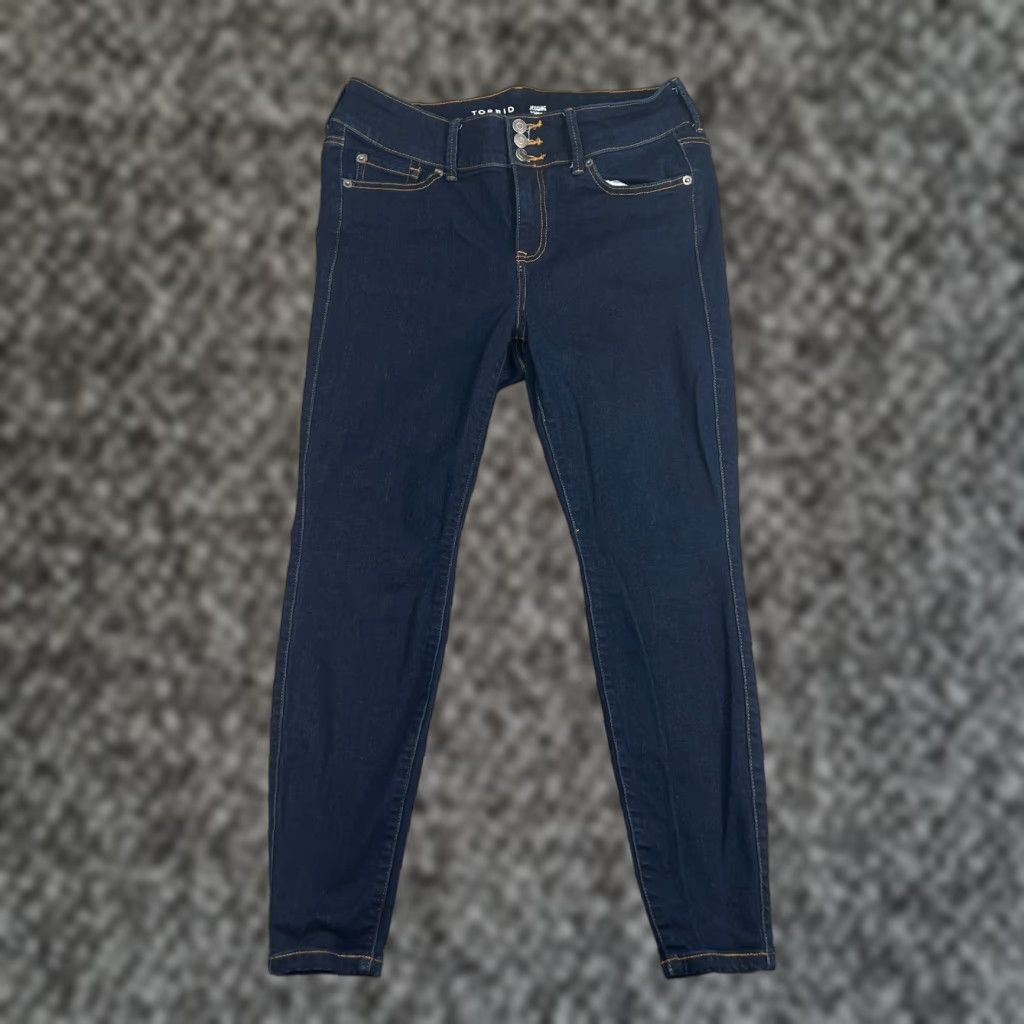 Torrid Torrid Jeans Women’s 12 Blue Cotton Denim Jegging 5-Pocket Regular Stretch Size 34" / US 12 / IT 48 - 1 Thumbnail