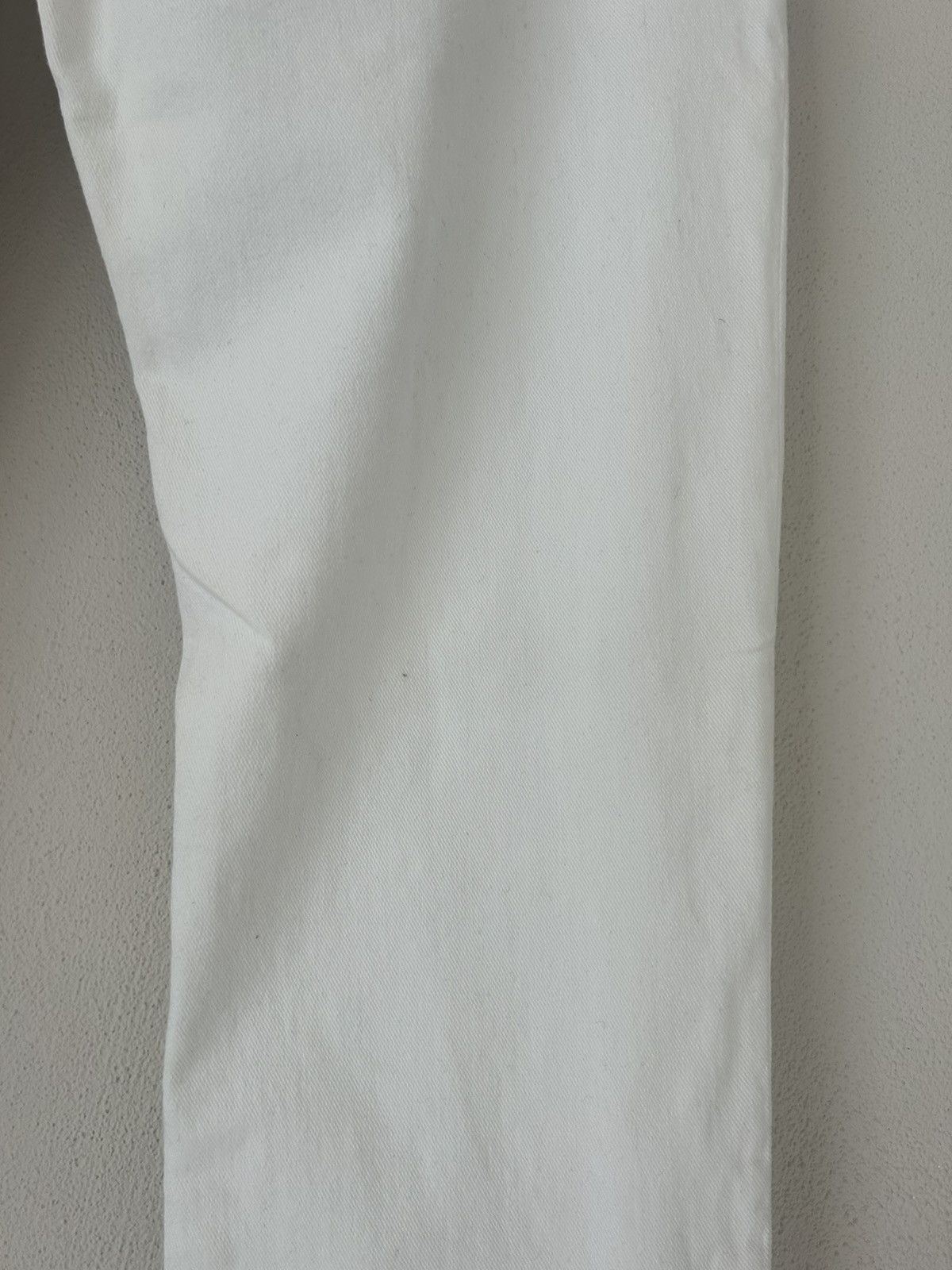 Balmain White Slim Fit Distressed Knee Rip Denim Jeans Size US 33 - 13 Thumbnail