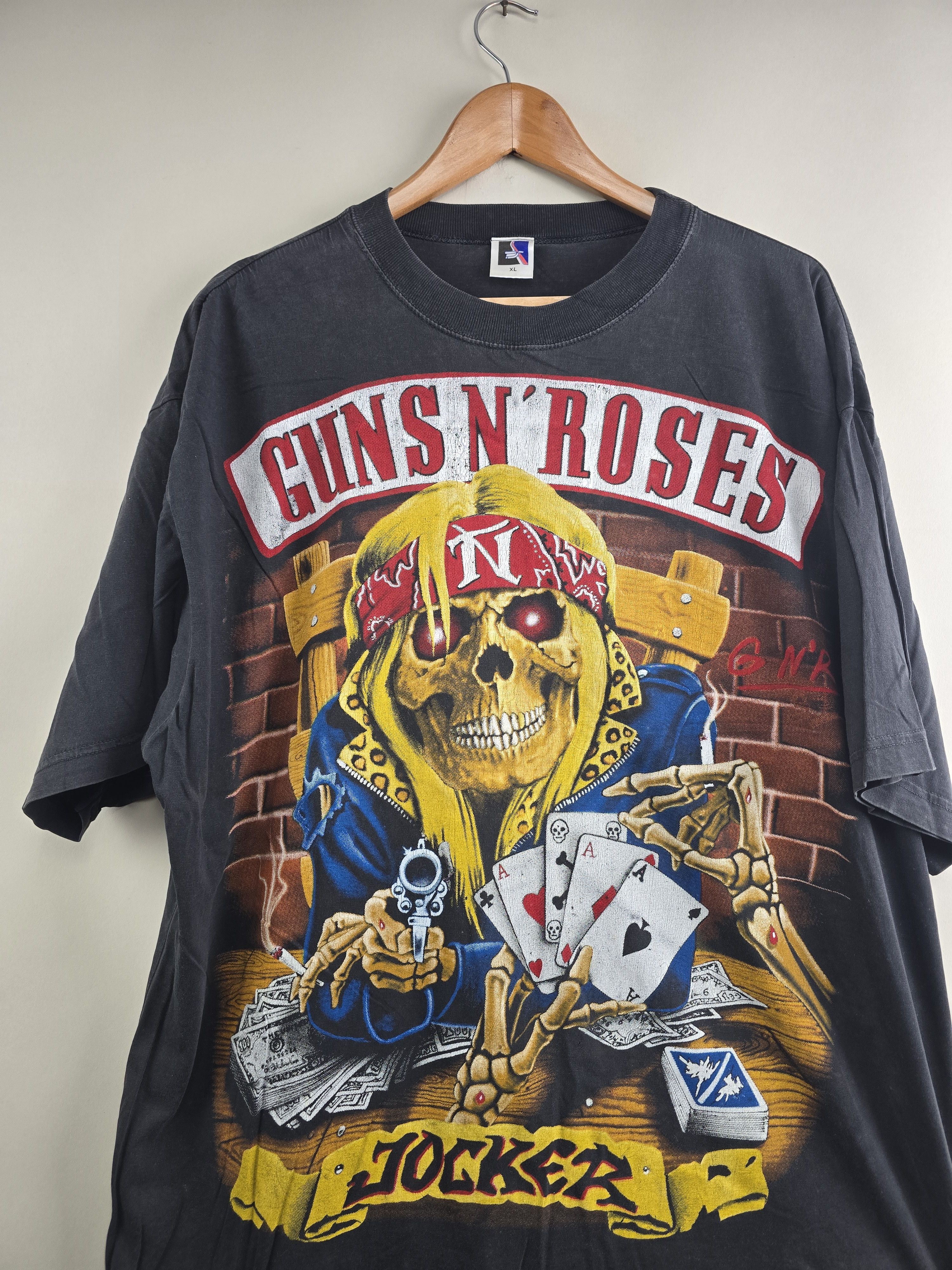Band Tees × Guns N' Roses × Vintage 90s Guns N Roses Jocker Tattoo XL 25" 30" Size US XL / EU 56 / 4 - 2 Thumbnail