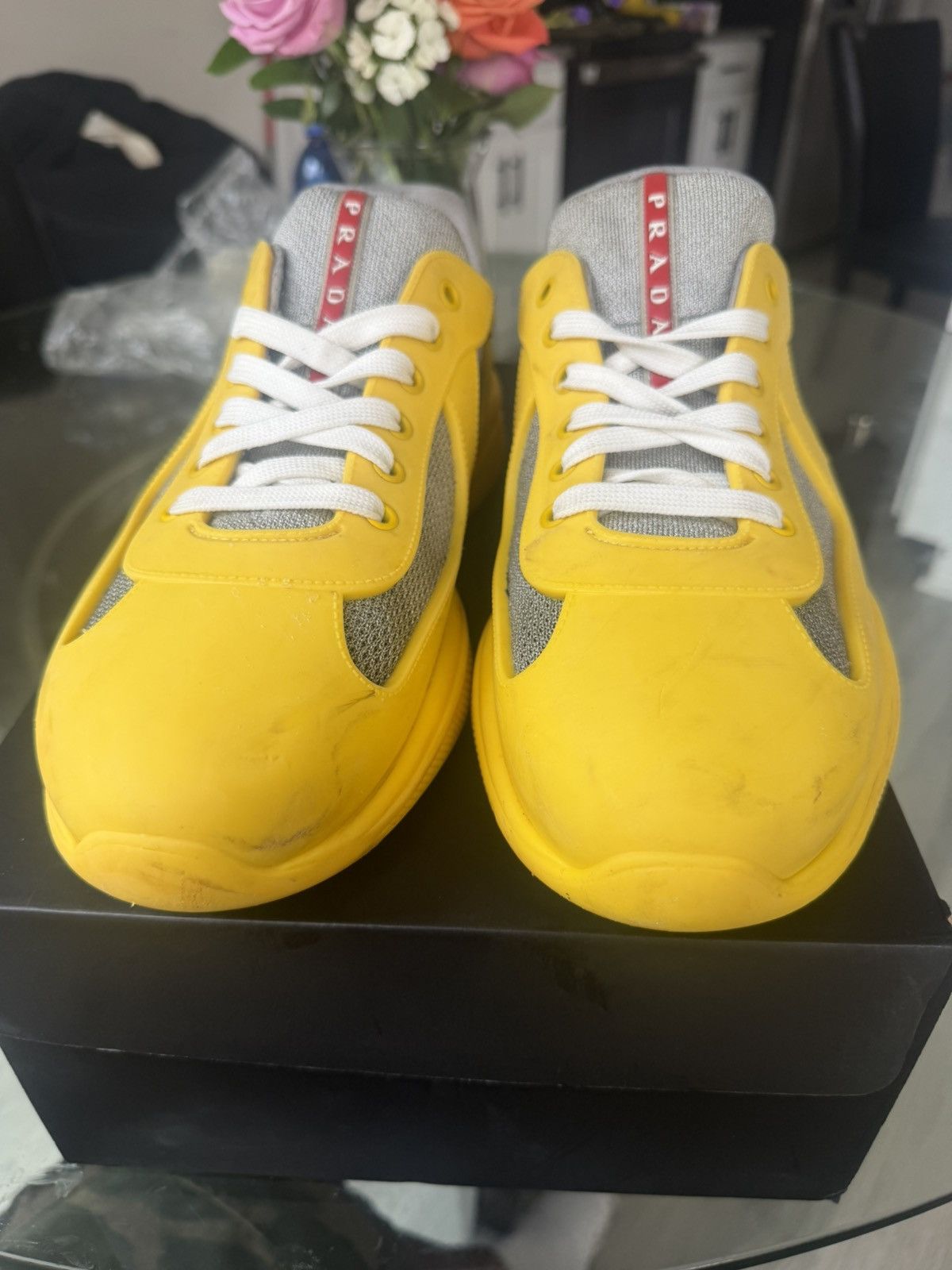 Prada Rubber yellow prada 🐥 Size US 11 / EU 44 - 1 Thumbnail