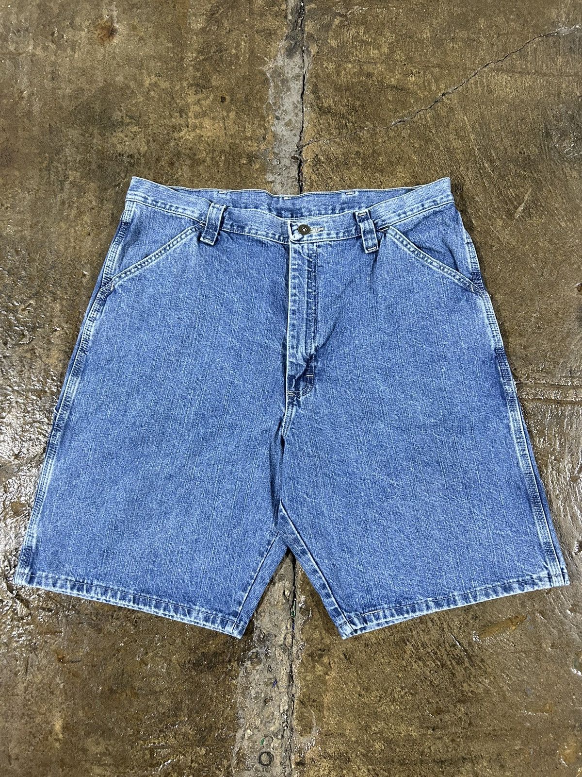 Carhartt × Vintage × Wrangler Crazy Carhartt Style Wrangler Carpenter Jorts Skater Shorts Size US 36 / EU 52 - 6 Thumbnail