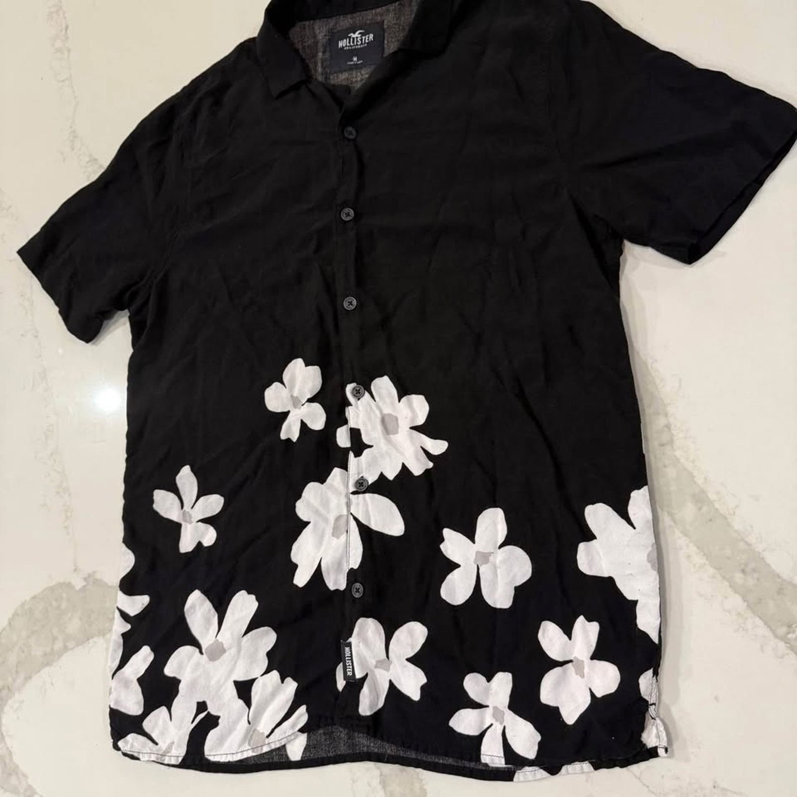 Hollister Hollister Floral Short Sleeve Button Up Shirt Men's Medium Size US M / EU 48-50 / 2 - 2 Thumbnail