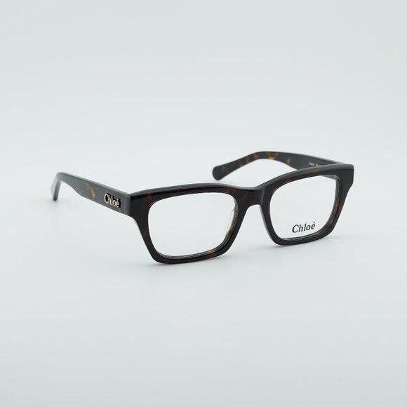 Chloe Chloe CH0242O 002 Eyeglasses Havana 51mm Rectangle Frame Size ONE SIZE - 1 Thumbnail