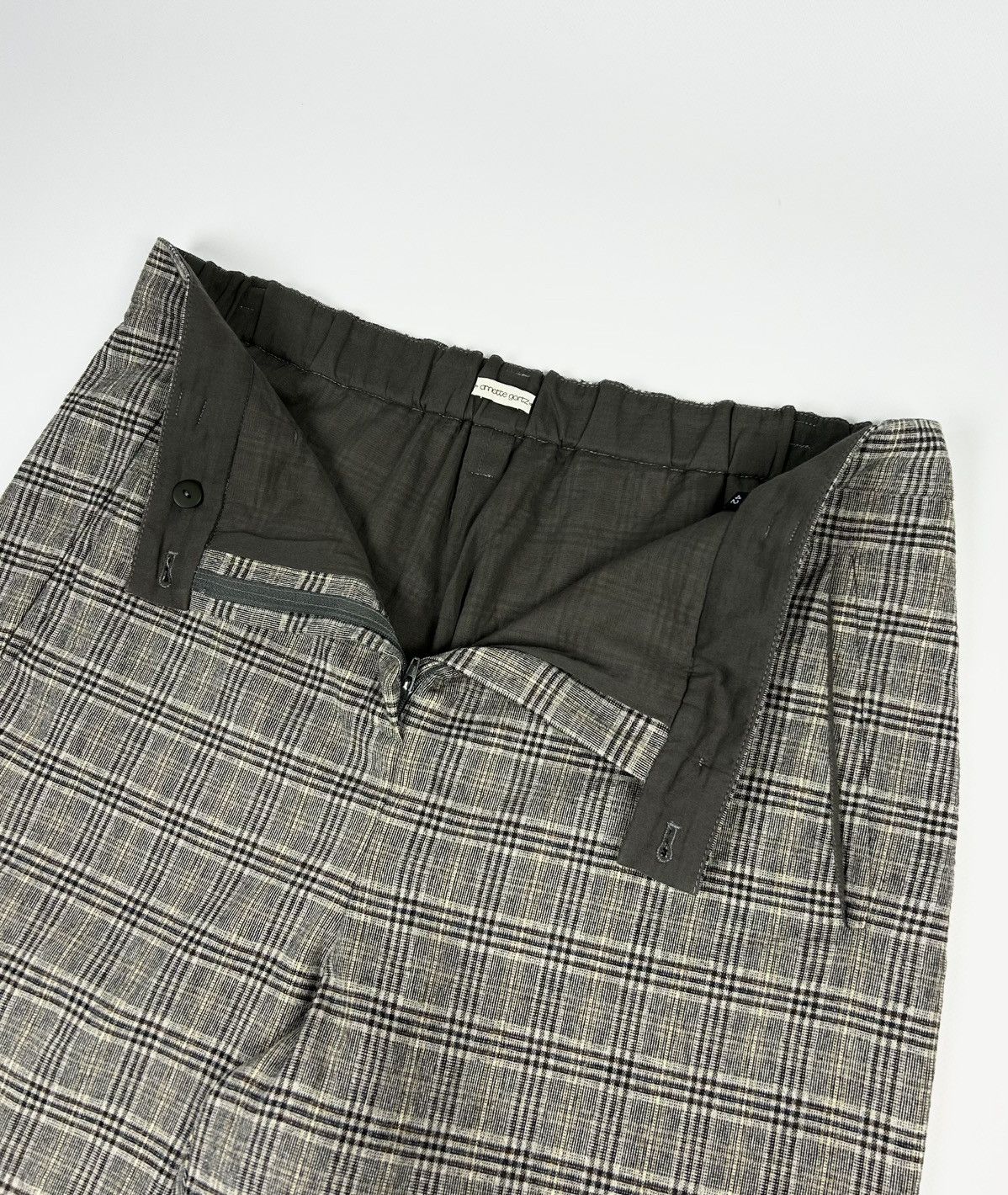 Annette Gortz × Designer × Vintage designer Annette Gortz check Trousers wool pants Size 28" / US 6 / IT 42 - 6 Thumbnail