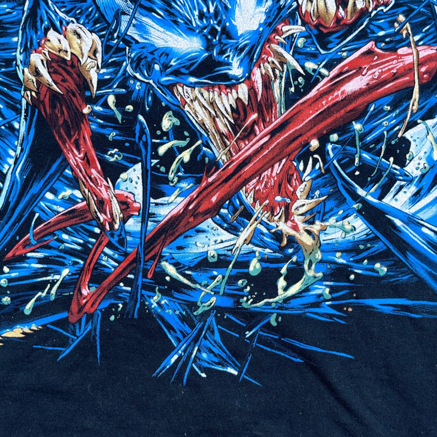 Mad Engine VINTAGE Mad Engine Spider-Man Venom Shirt Men L Black Graphic Print Tee Marvel Comics Adult Size US L / EU 52-54 / 3 - 6 Thumbnail