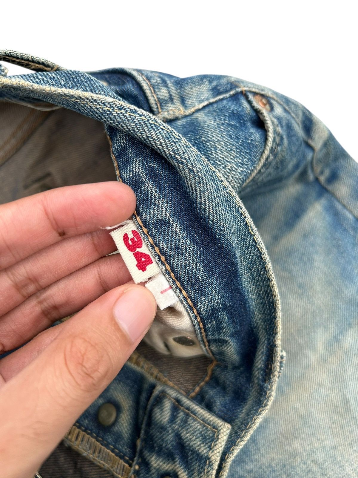 Kapital Vintage HR.Market Selvedge Distressed Denim Jeans Size US 32 / EU 48 - 8 Thumbnail