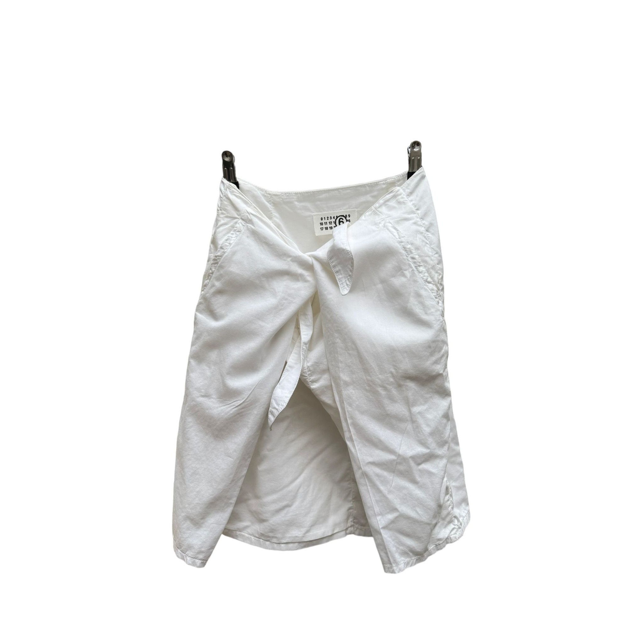 image of Maison Margiela Ss 2008 White Cotton Skirt, Women's (Size 26)