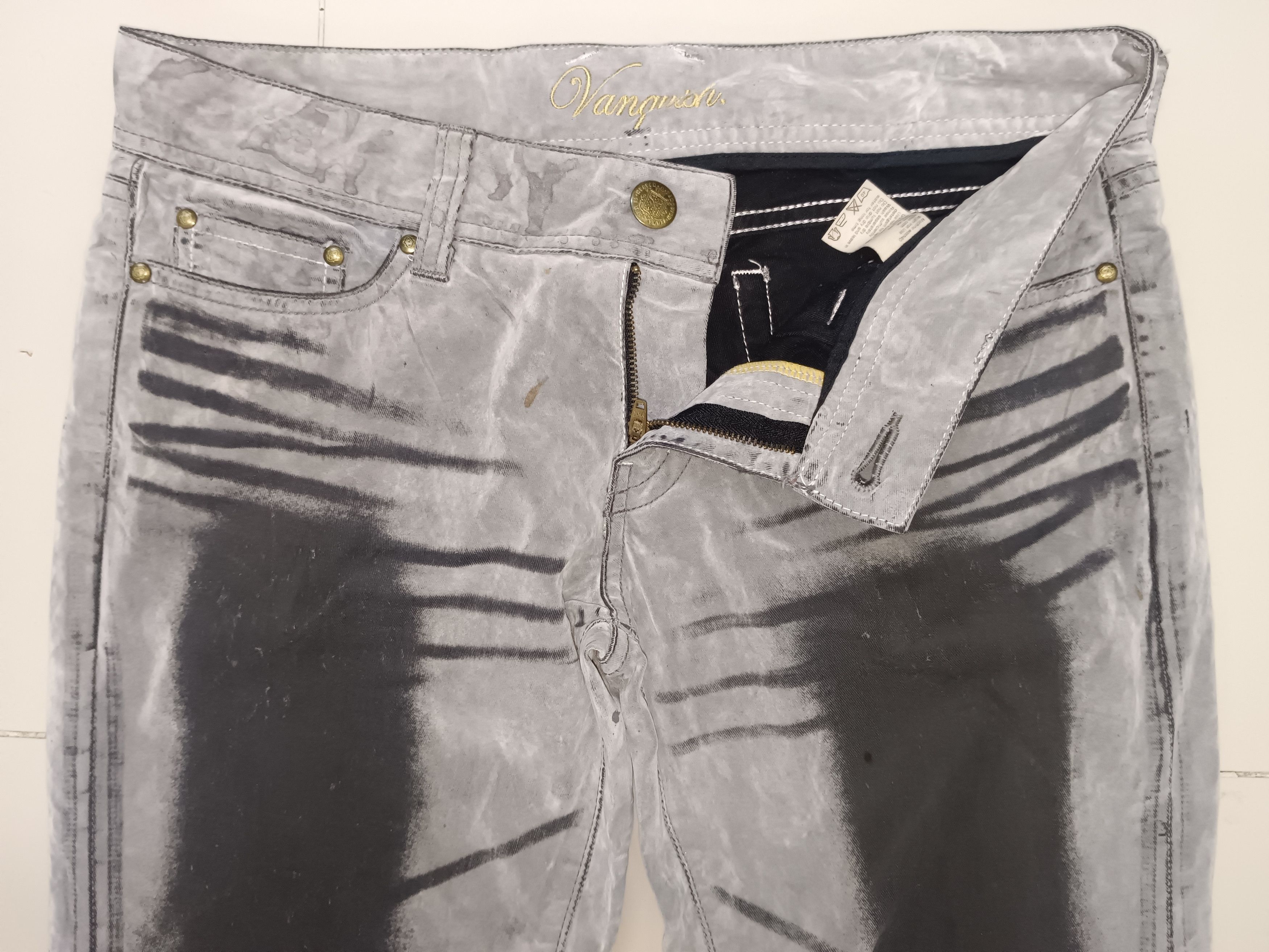 If Six Was Nine × Le Grande Bleu (L.G.B.) Japanese Flare Punk Gothic Vanquish Pants Jeans Size US 32 / EU 48 - 4 Thumbnail