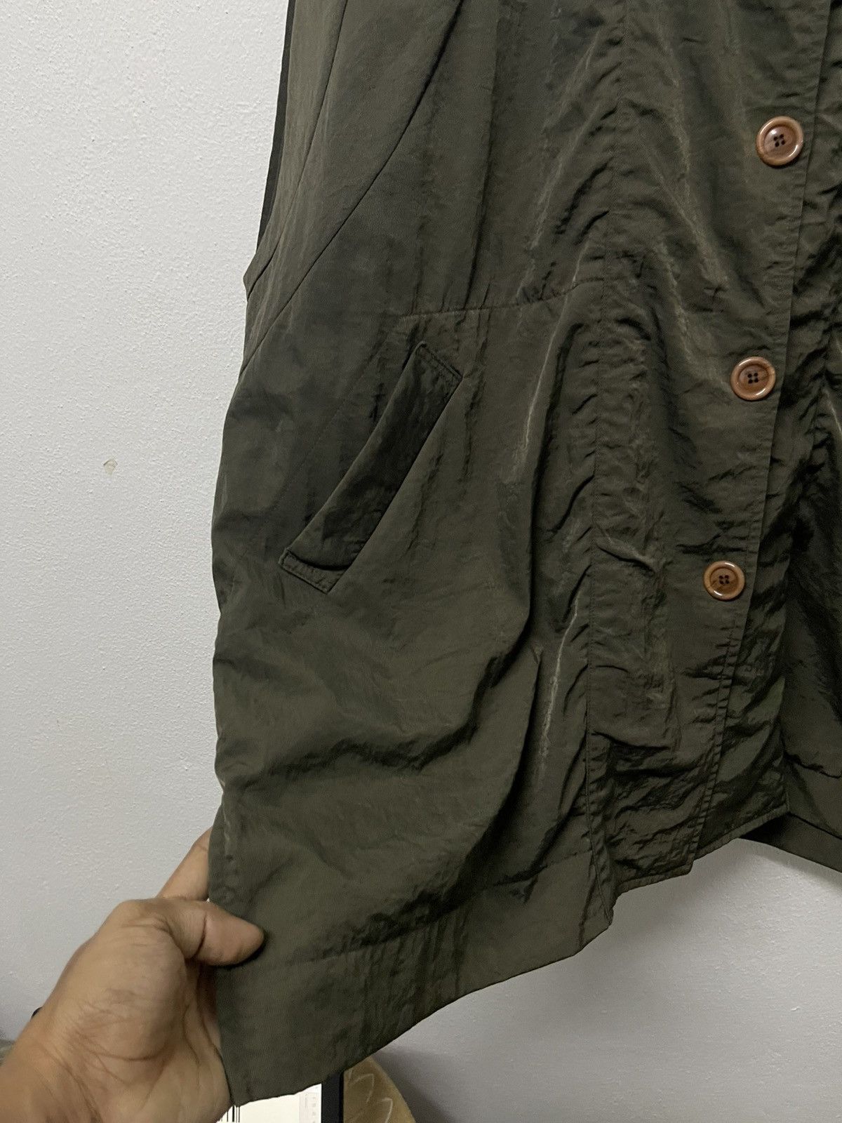 Yohji Yamamoto 1990s Y’S COLLECTION YOHJI YAMAMOTO BUTTON UP JACKET Size US L / EU 52-54 / 3 - 7 Thumbnail